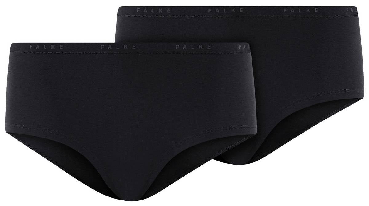 Falke Womens Daily Comfort 2-Pack Hipster Brief – Black