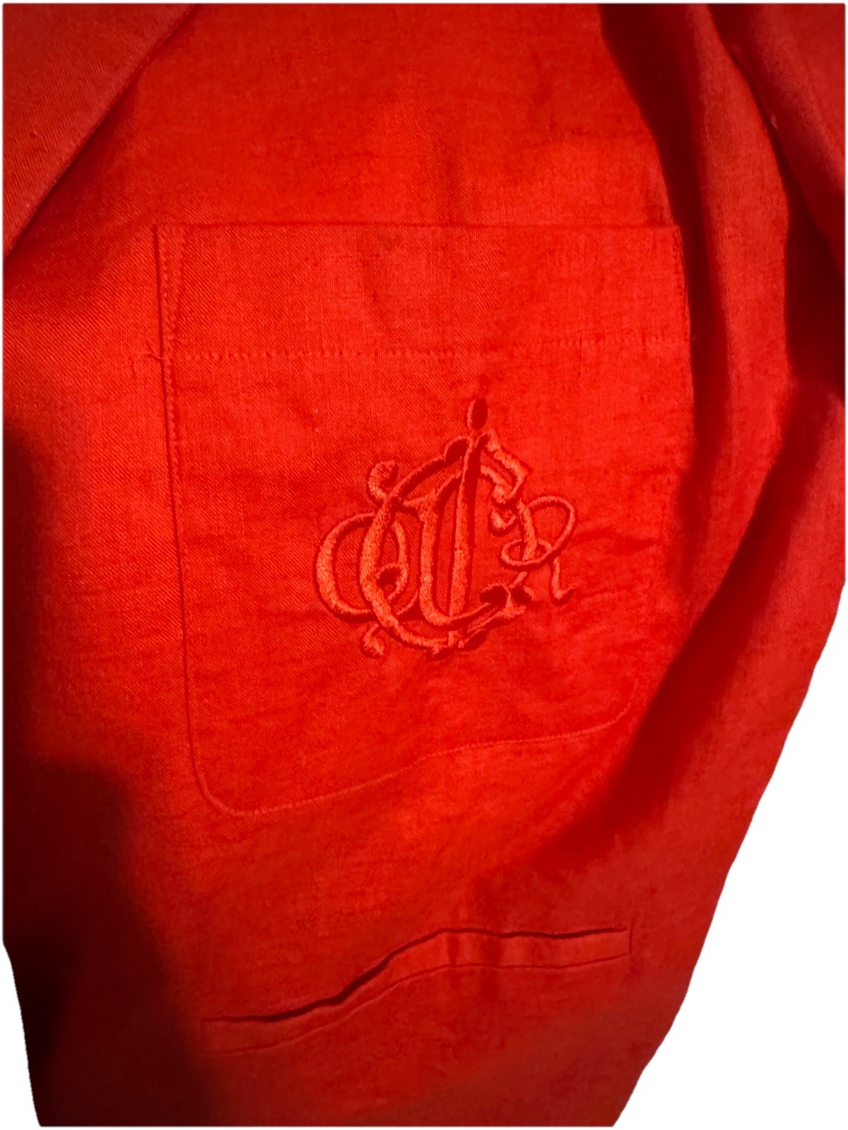 Rare Christian Dior Linen Red Blazer No call out Make offer 80’s or 90’s