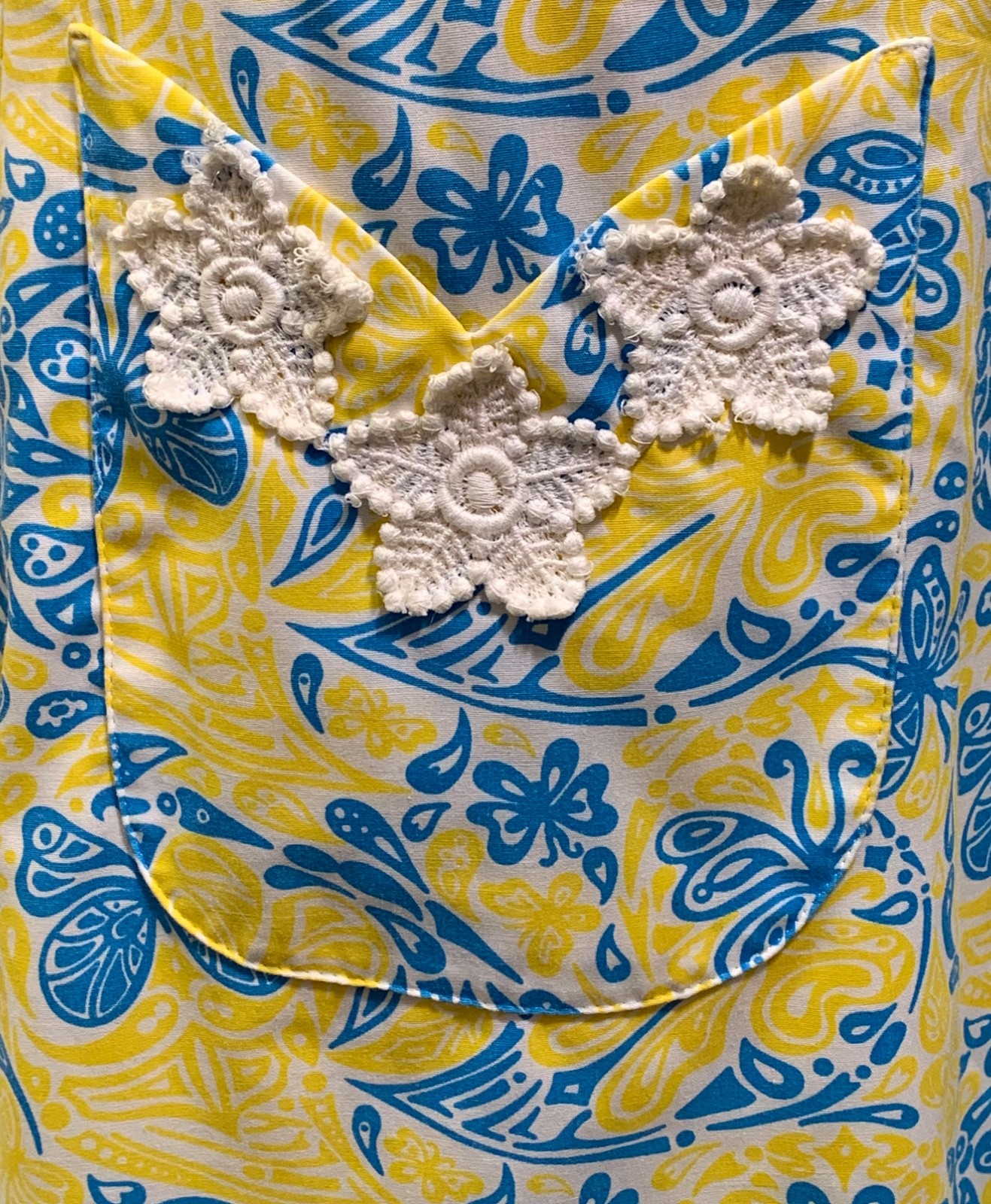 LILLY PULITZER Vintage 70s Women’s Sleeveless Butterfly Print Dress – Sz S