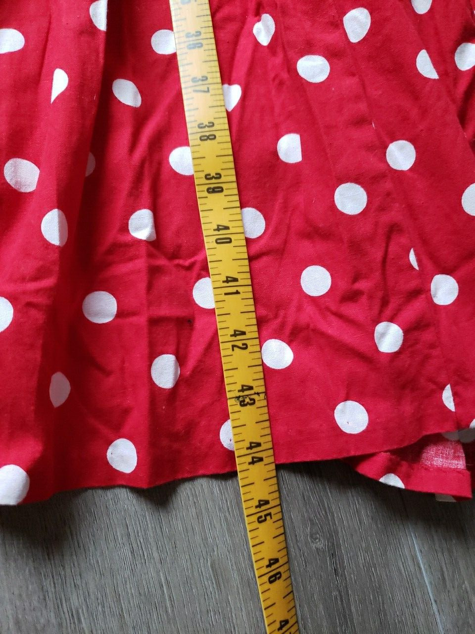 VTG 80s/50s Robbie Bee Red Polka Dot Halter Dress Sz 12 Halloween Pinup Costume