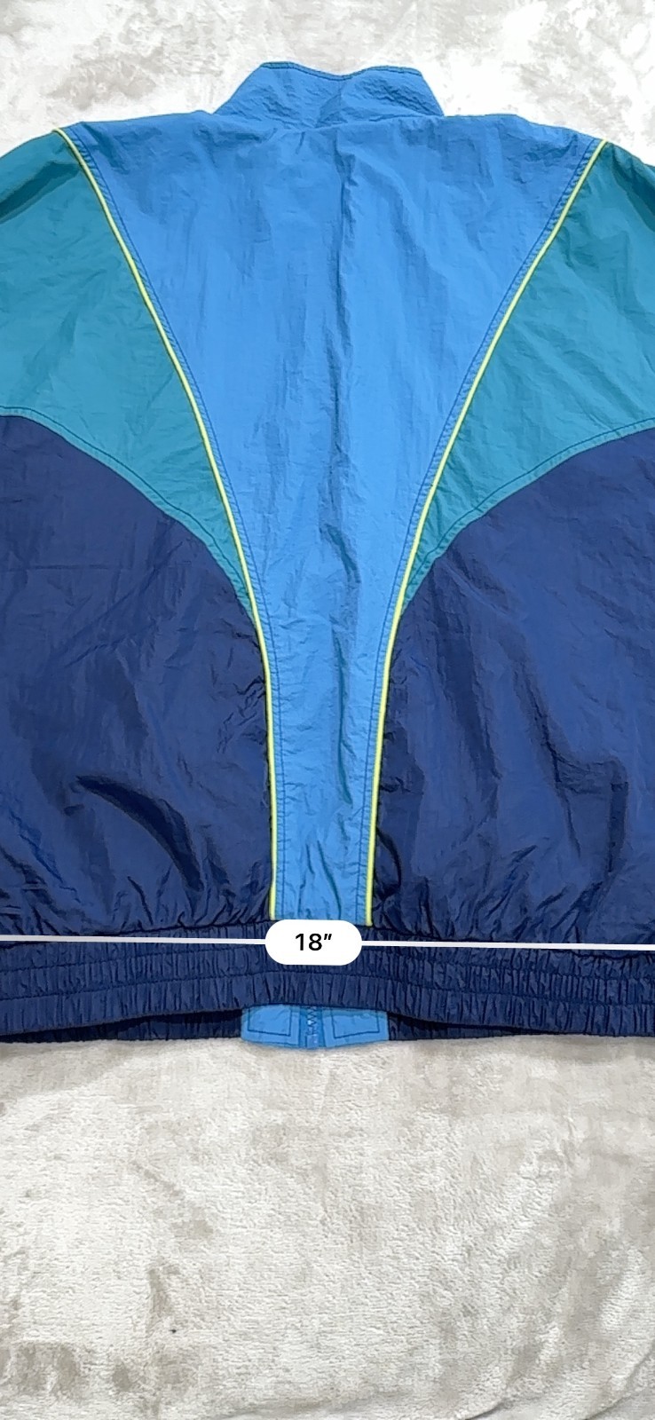 Wild Fable Colorblock Windbreaker Jacket Women’s Medium Blue Teal Full Zip 90s