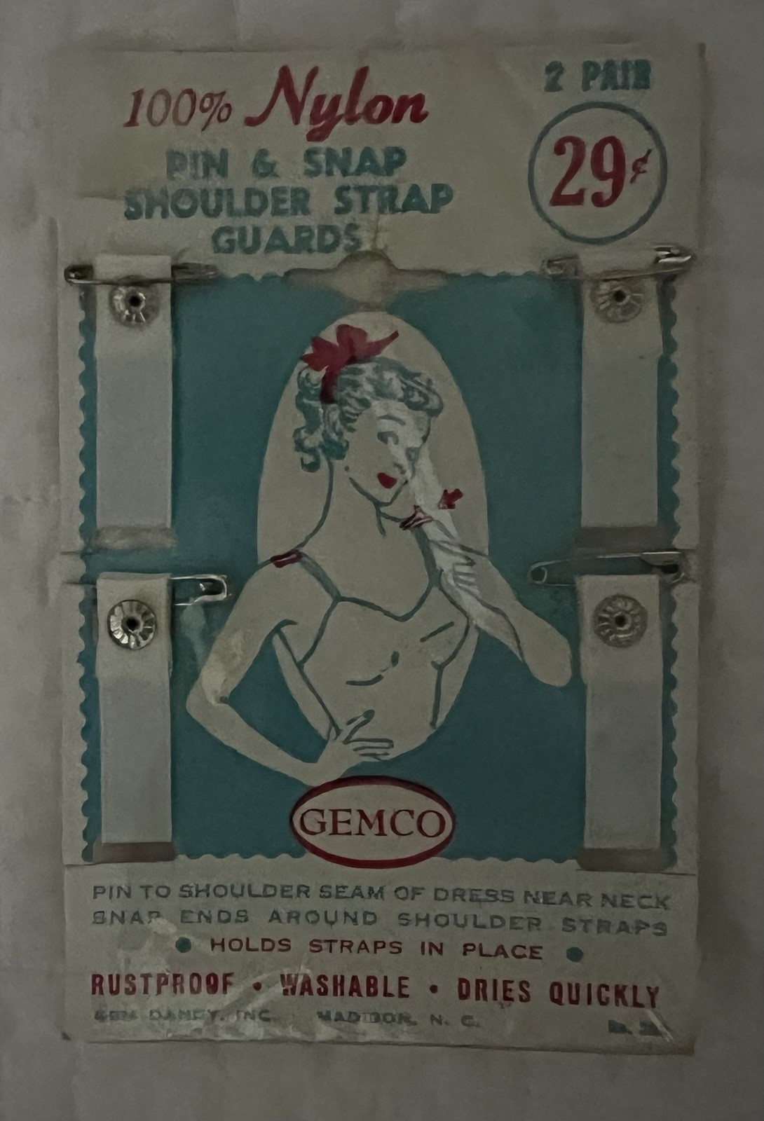 Vintage Pin & Shoulder Strap Guards Gemco