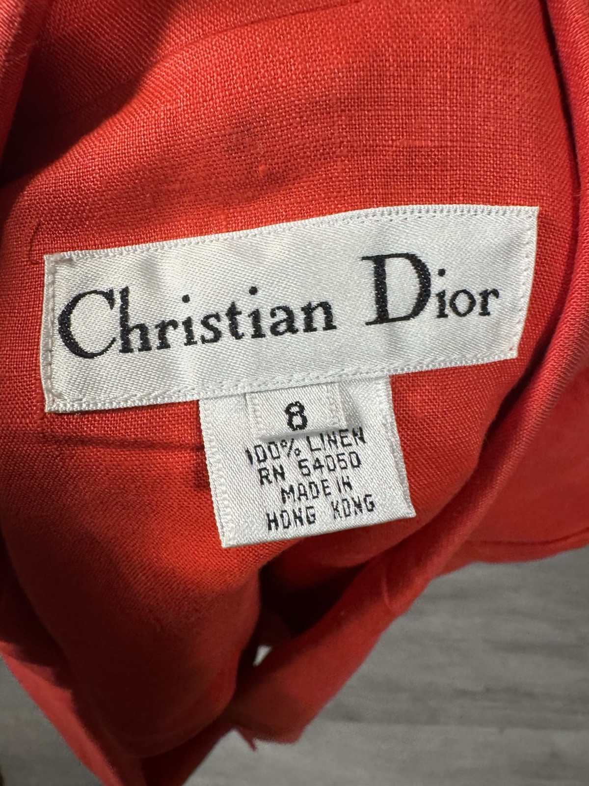 Rare Christian Dior Linen Red Blazer No call out Make offer 80’s or 90’s