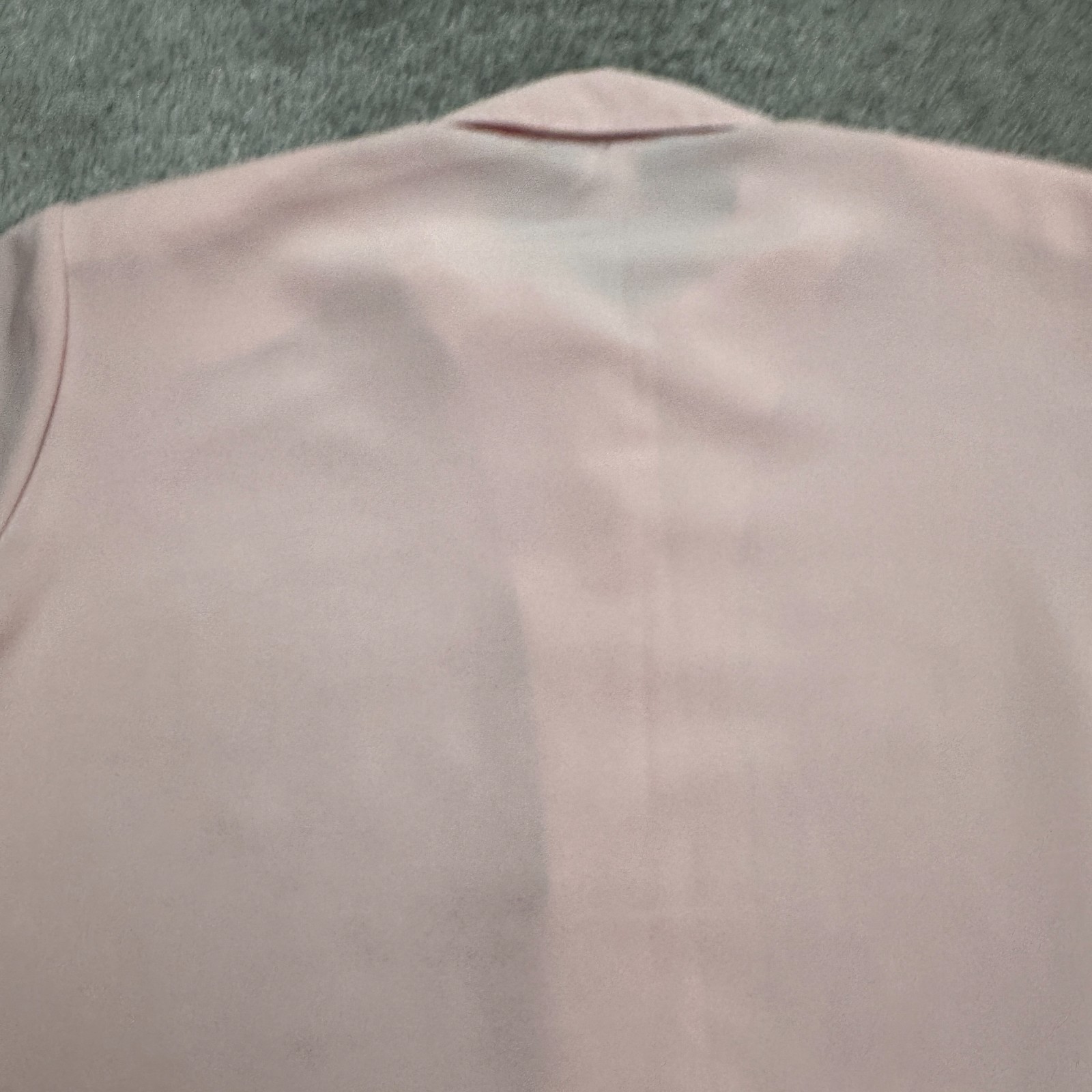 Vintage Notations Padded Shoulder Button Up Blouse Women Large Pink Retro 80s
