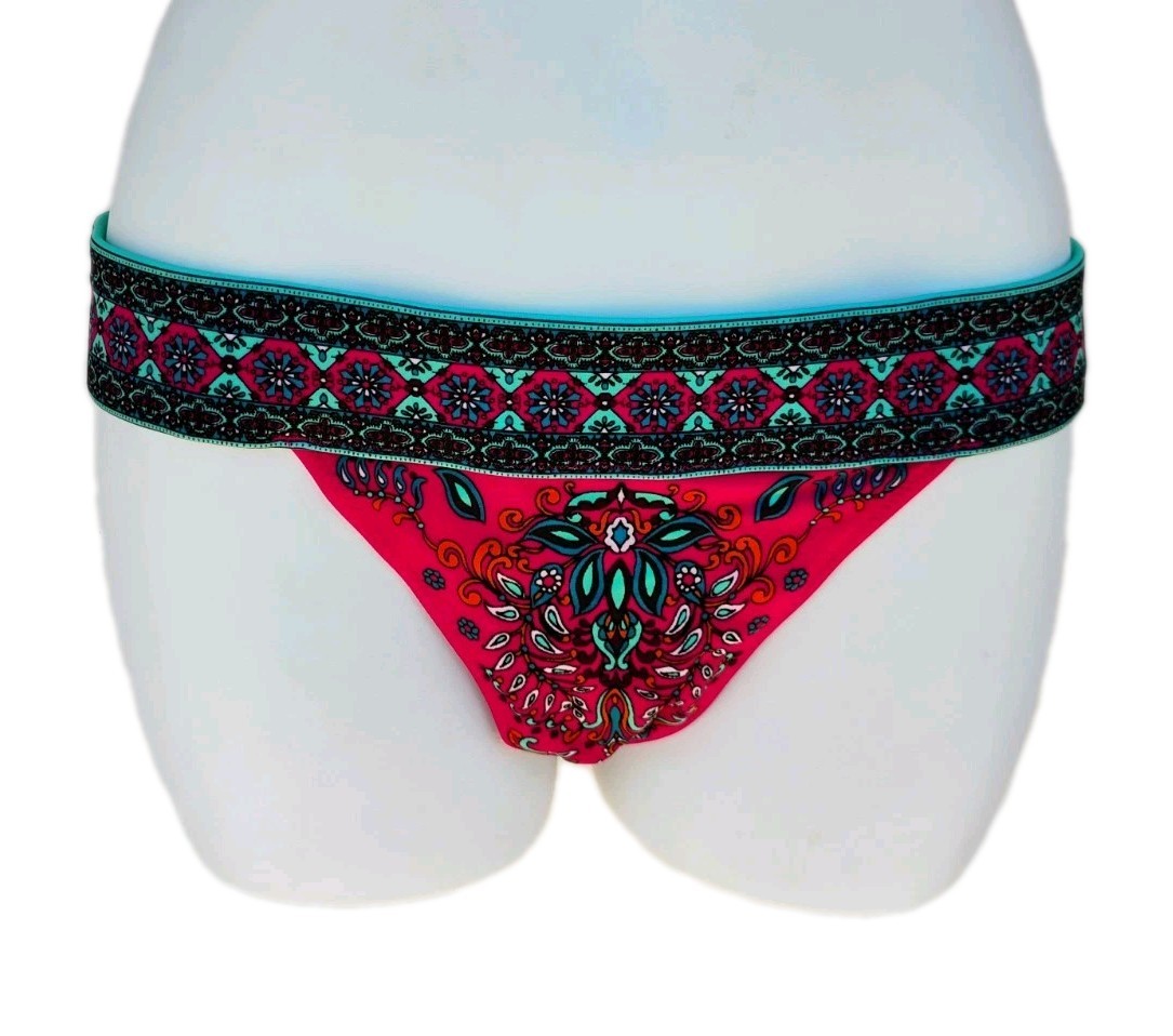 VTG Y2K “Victoria’s Secret” Vibrant Pink Paisley BoHo/Tribal Bikini