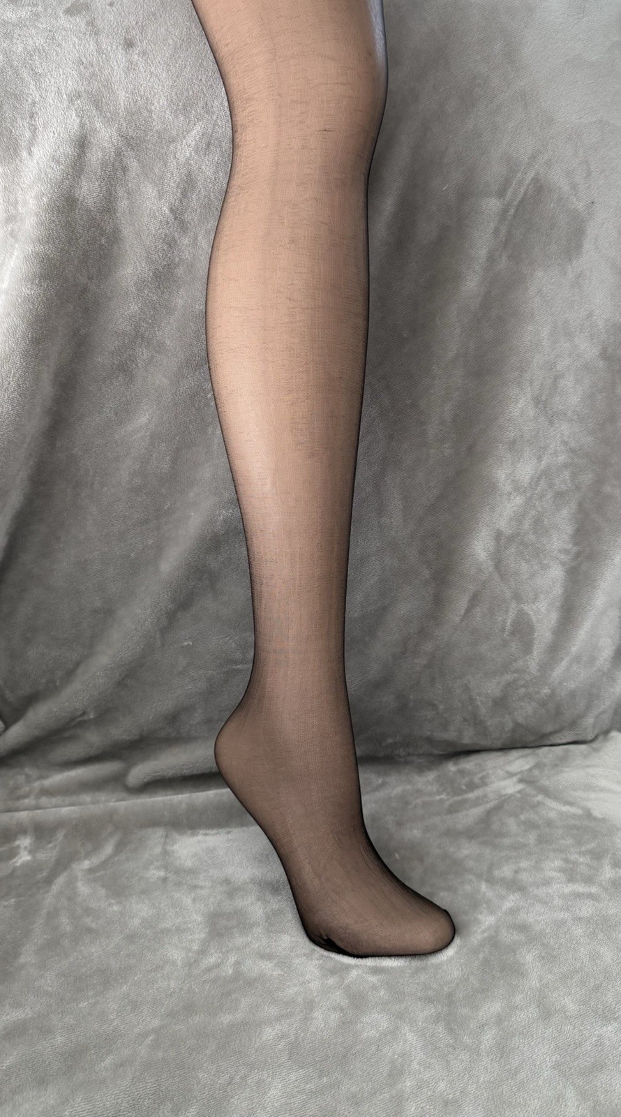 Vintage Extra Long Pantyhose With Seam And Bare Foot