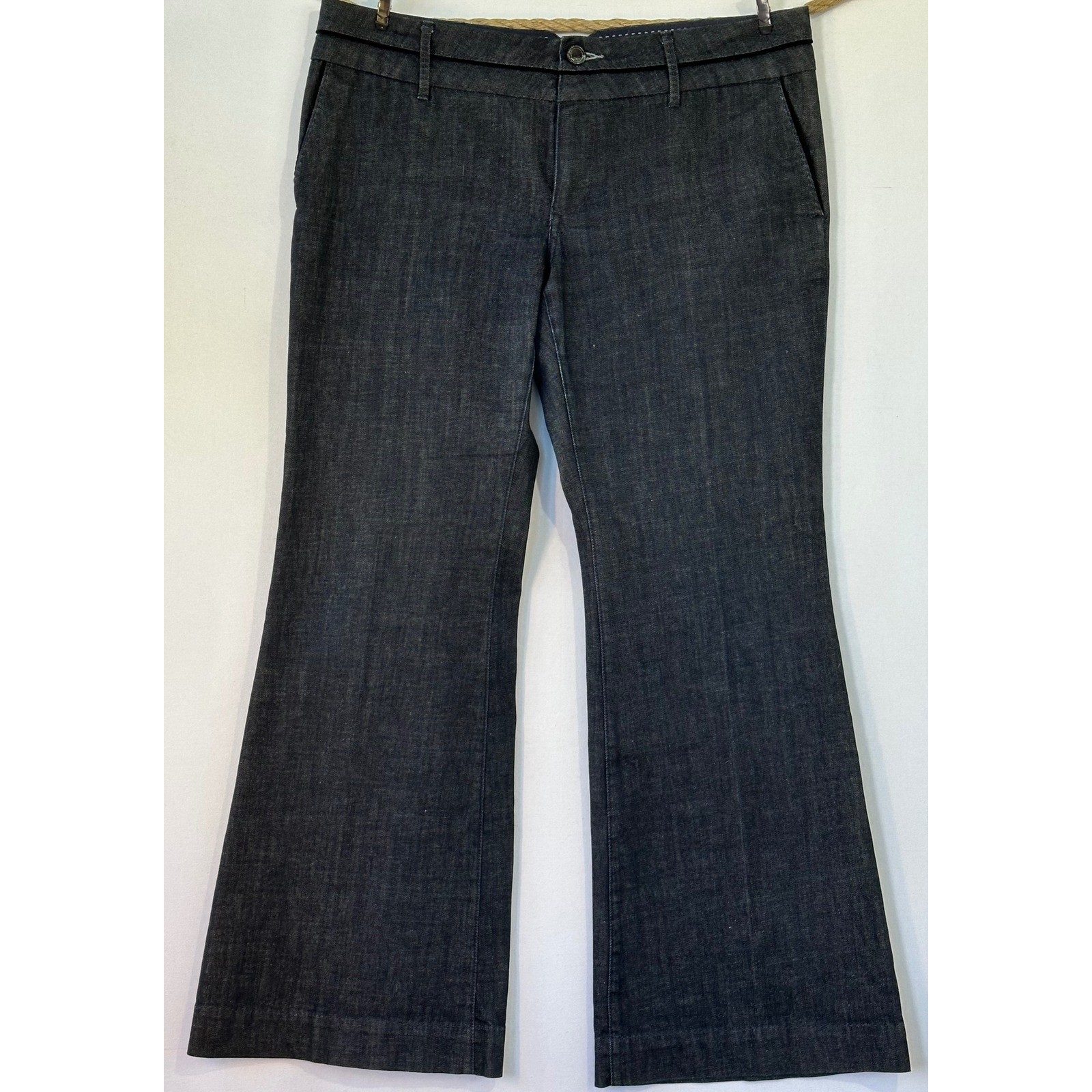 Banana Republic Classic Wide Leg Jeans Trousers Womens 14 Dark Indigo Excellent