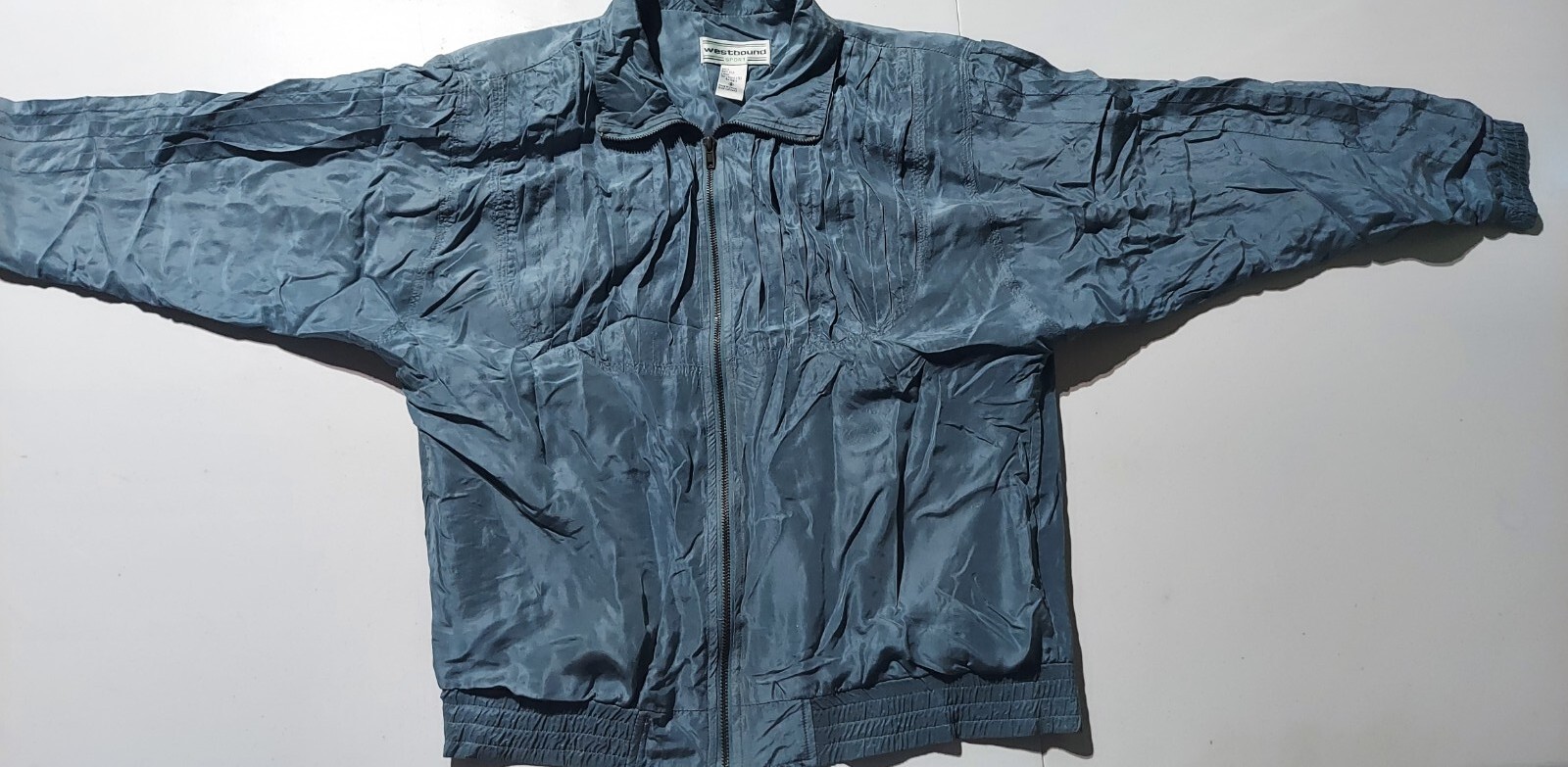 Westbound Sport Vintage Small 100% Silk Lining 100% Poly Windbreaker Track Suit
