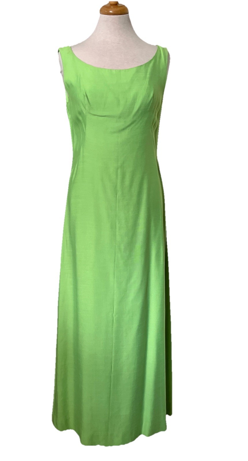 Emma Domb Vintage Sheath Dress Lime Green Custom Made 38-30-42