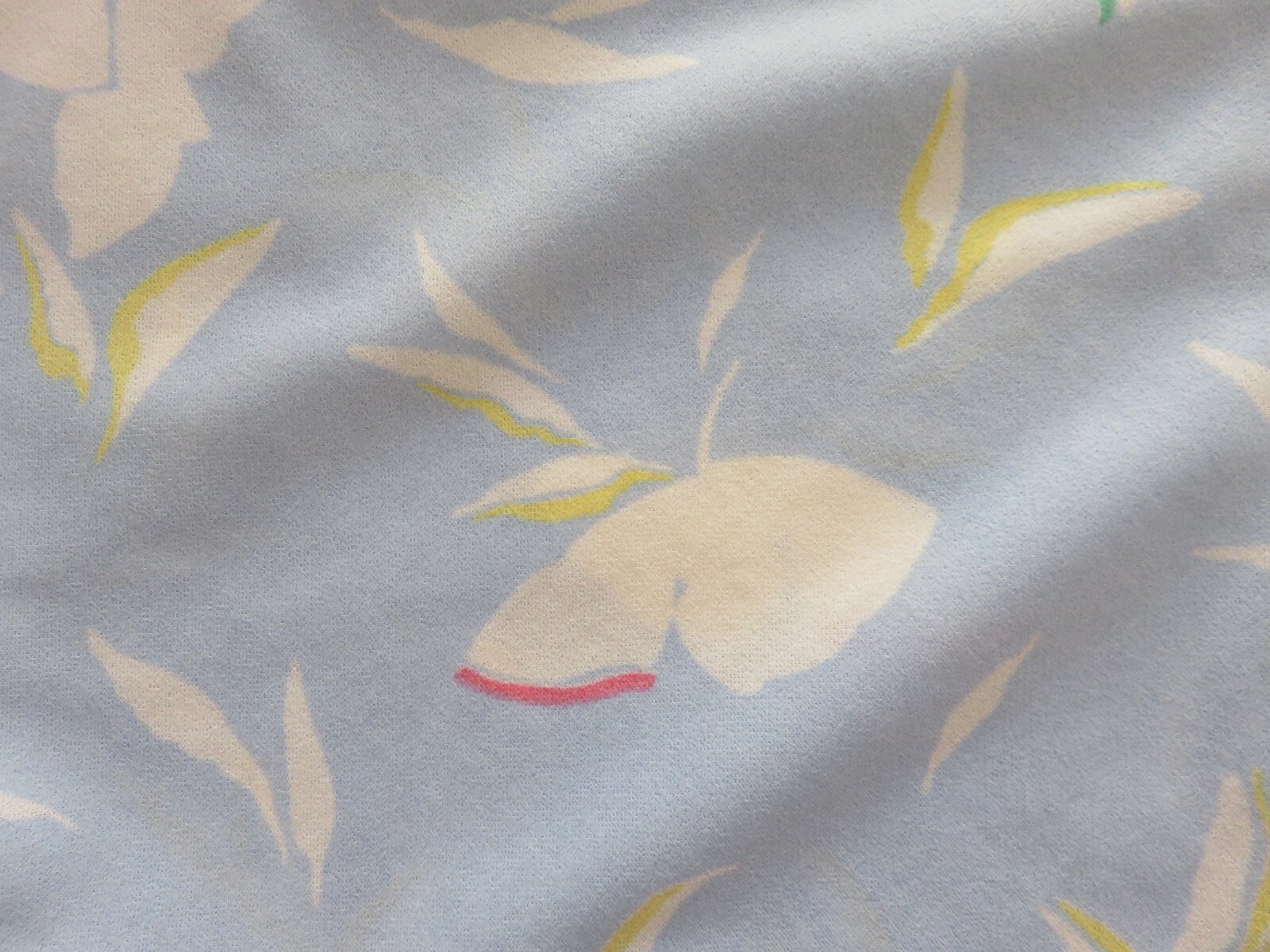Sears House Robe Lounge Wear Front Zip Pastel Blue Floral Vintage Retro M