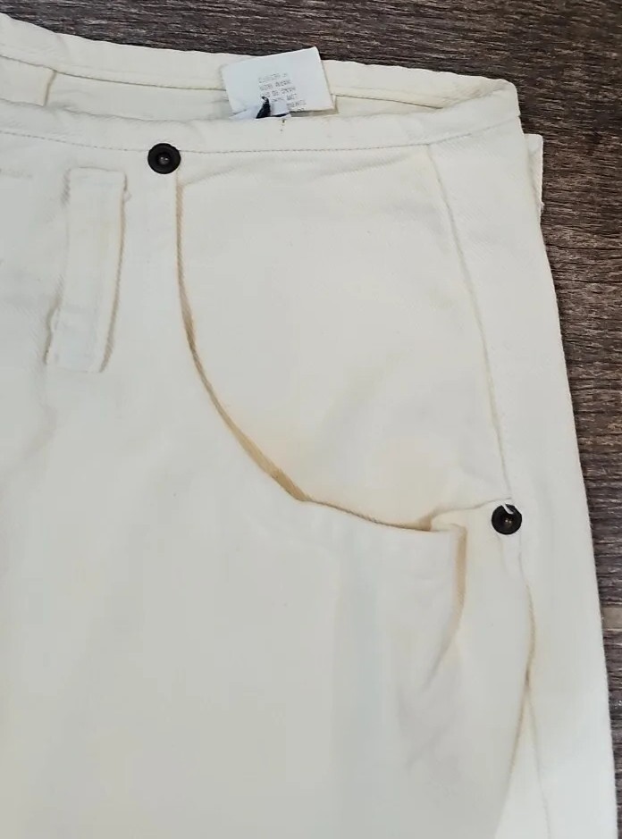 Vintage “LEI Riding Wear”, size 11, women’s white jeans, 27×30.5 high waisted