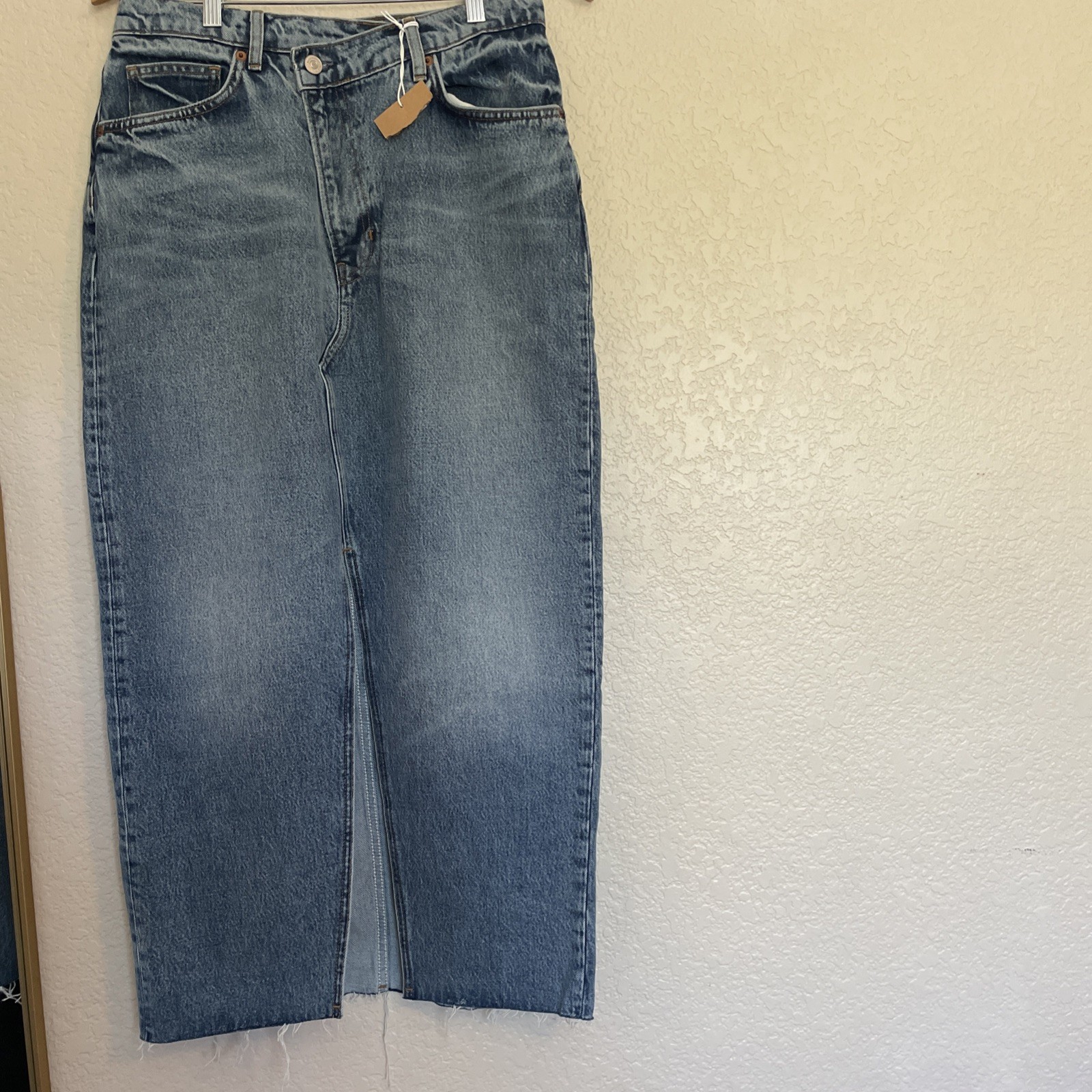 Reformation Denim Maxi Skirt For Every Season, Elegant, Timeless , Casual Outfit