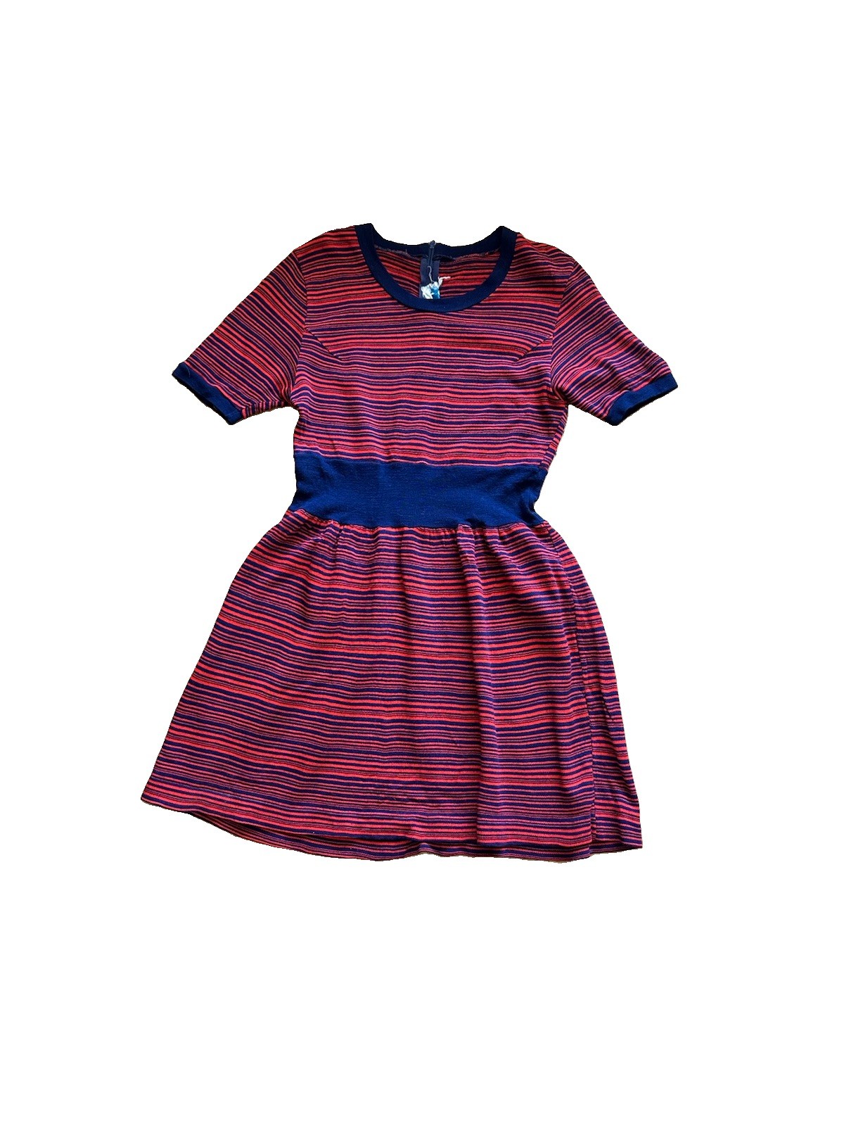 Vintage 1960s Jr. Sportswear Cotton Blend Striped Mini Dress