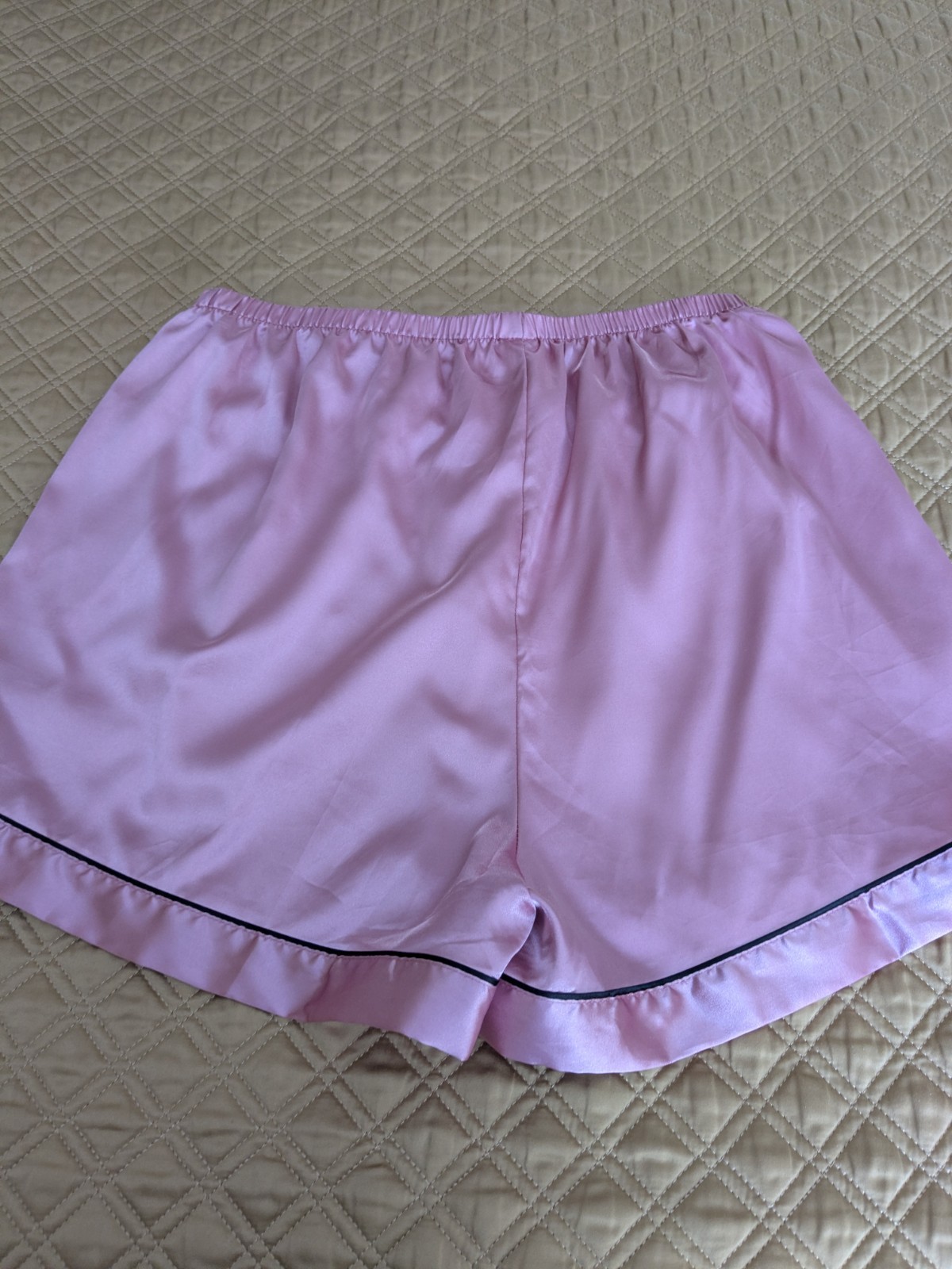 Pink Silky Soft Shiny Pettipants Bloomers Womens Lingerie Plus SIze XXL