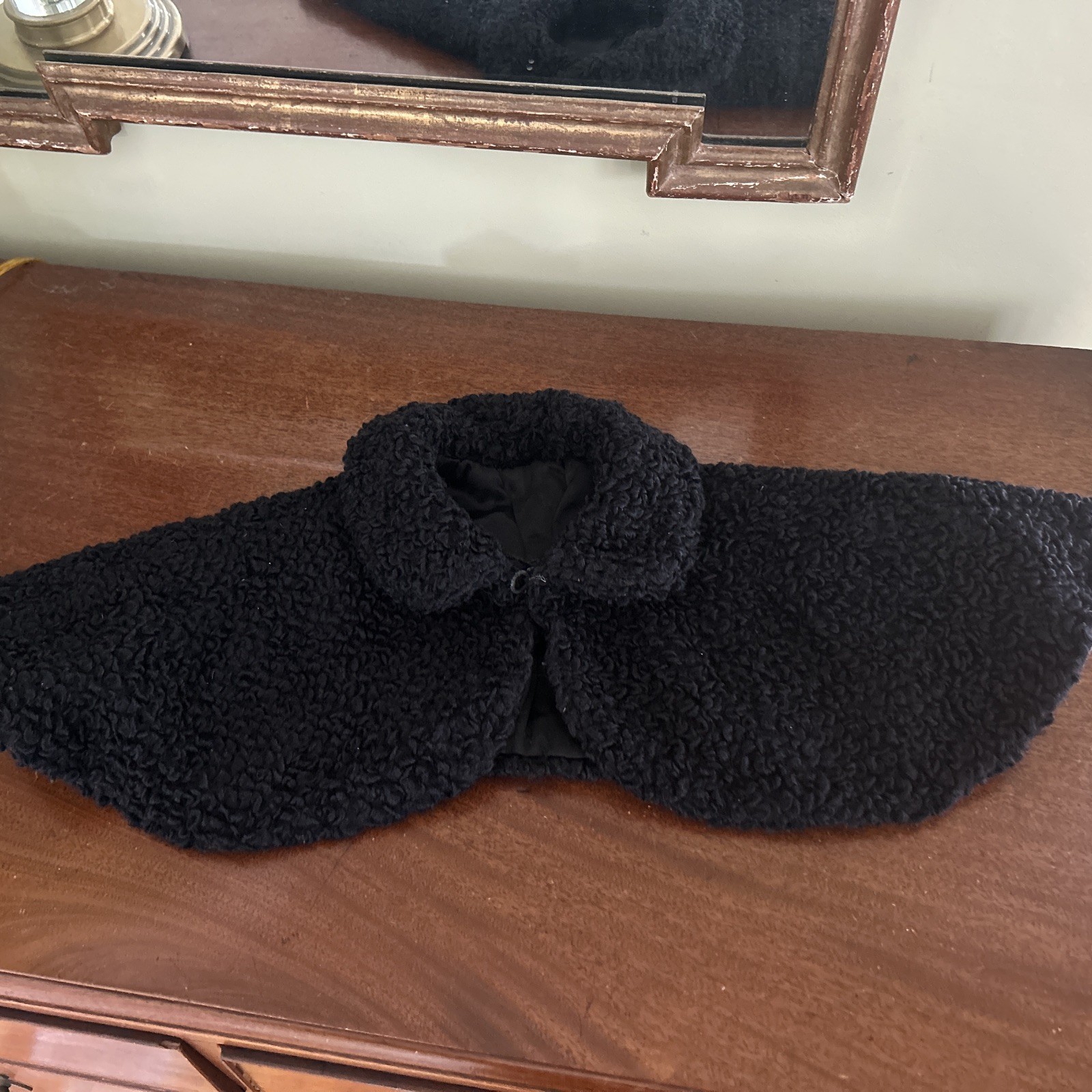 Vintage Curly Black Persian Lamb Stole