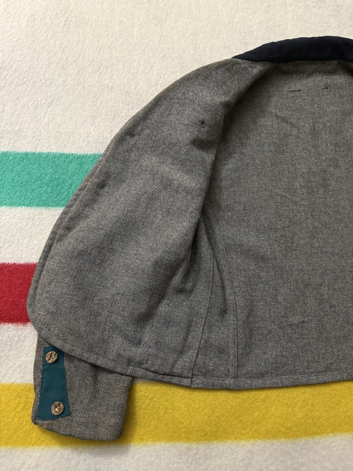 1:1 True Vintage Antique 10s 20s 30s Tweed Cropped Jacket ExtraSmall XS Handmade