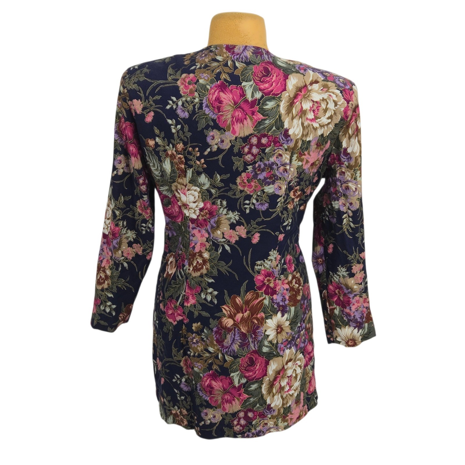 Just In Thyme Ltd Dress and Jacket Set Women Size 14 Floral 2 Piece Vintage 90s