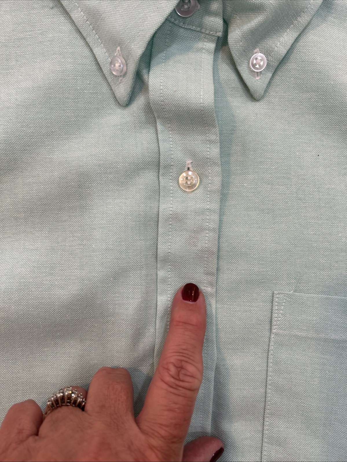 Vintage 80s Oxford Cloth Preppy Button Down Shirts Lot Of 3 Pastel Colors Size M