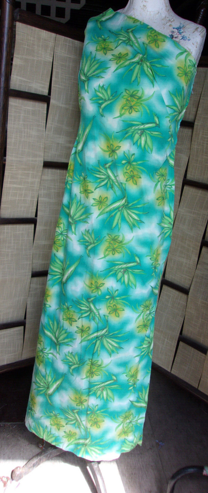 Lot 5 Vintage Hawaiian Dresses Midcentury Maxi Sundress Floral Tropical