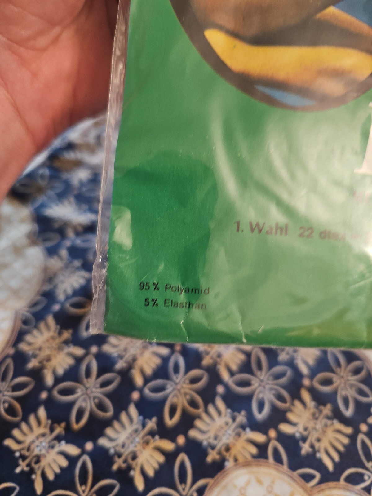 NOS VTG 1960s/70s Feinstrumpfhose KATIA Nylon 6/6 MADE IN ITALY 20 Den Krepp NEW