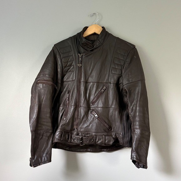 Vintage Hein Gericke Harley-Davidson Leather Biker Jacket 42