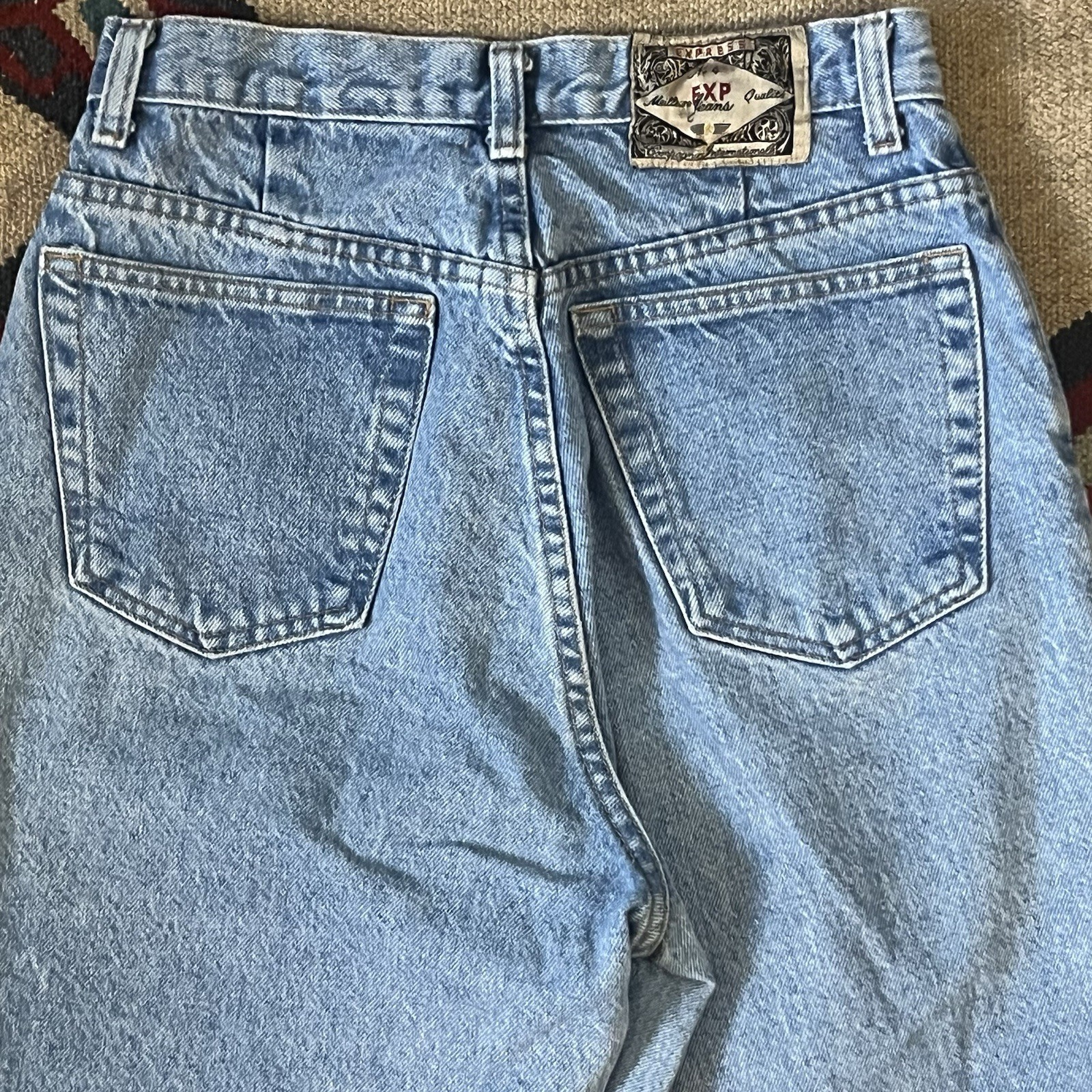 Vintage 90s Express Jeans Womens Size 9/10 USA Made 27×30 Mom Blue Tapered