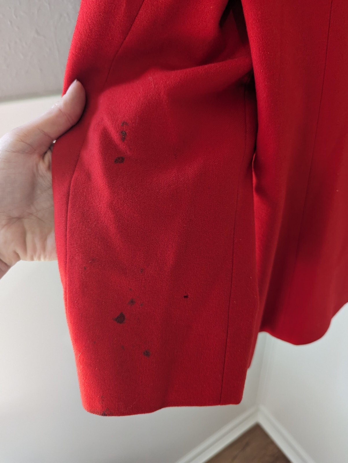 VTG Womens Pendleton Red Virgin Wool Blazer USA Sz XS 23.5″ Sleeve 26″ Length