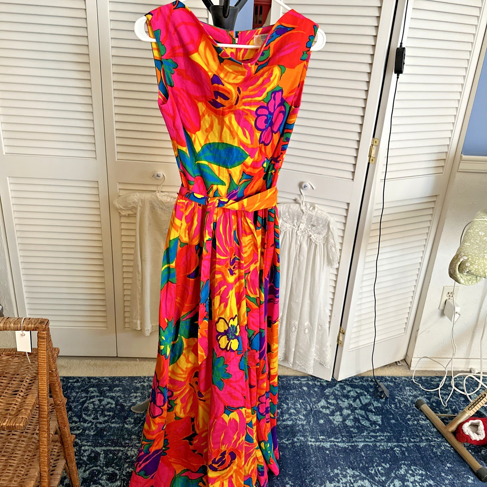 Vintage Andrade Honolulu Floral Psychedelic Palazzo Jumpsuit