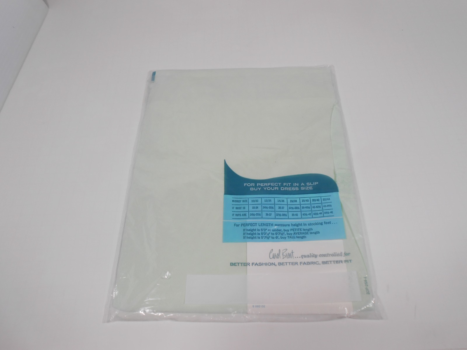 Vtg 60s NEW Carol Brent Full Slip Montgomery Ward 100% Nylon, Lace Sz: 14/36