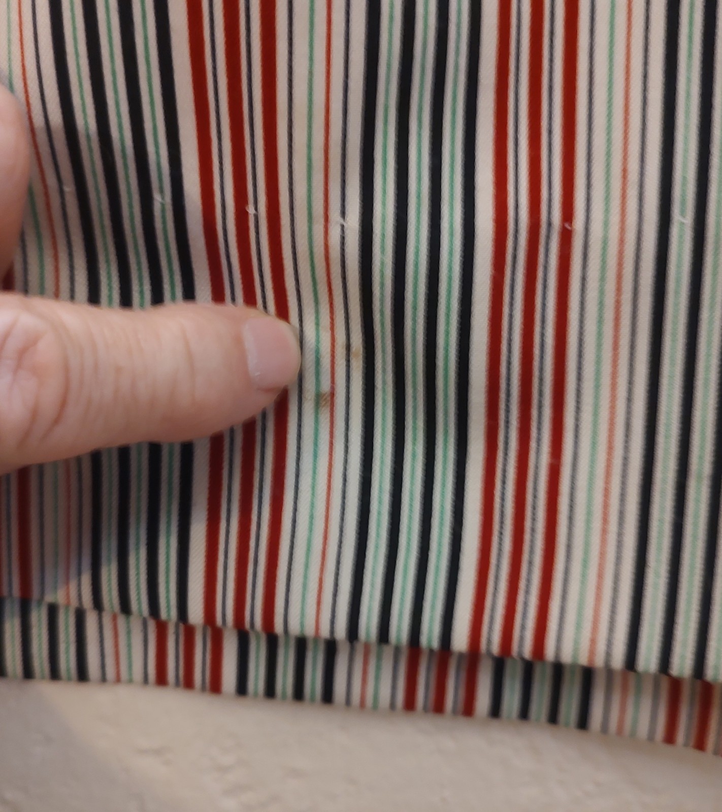 Nancy Greer Striped Ployester Day Dress Vintage 1970’s Union Label USA SZ 12