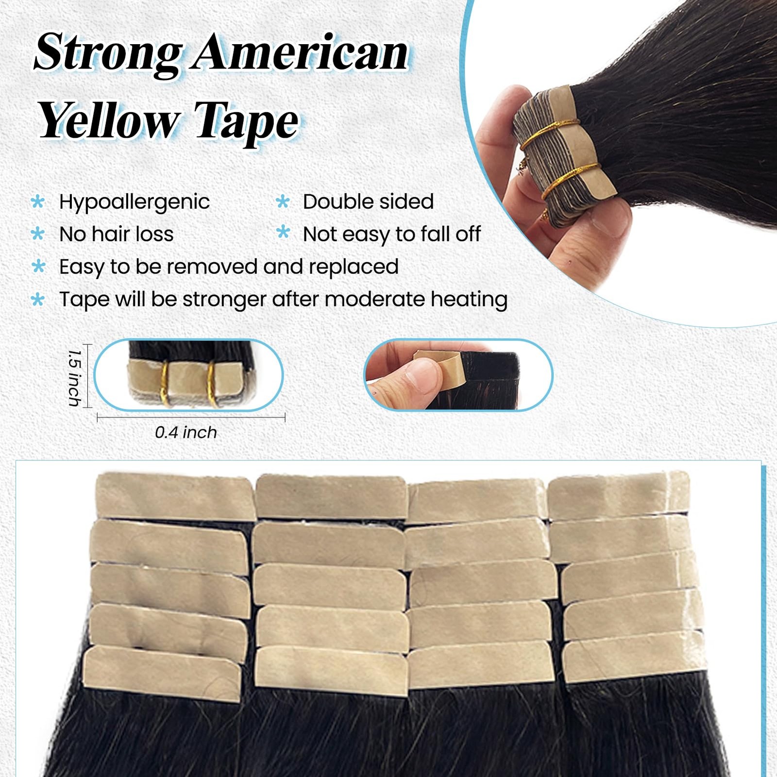 Tape in Hair Extensions Ombre Brown Highlight Light Yaki Straight Real Remy Huma