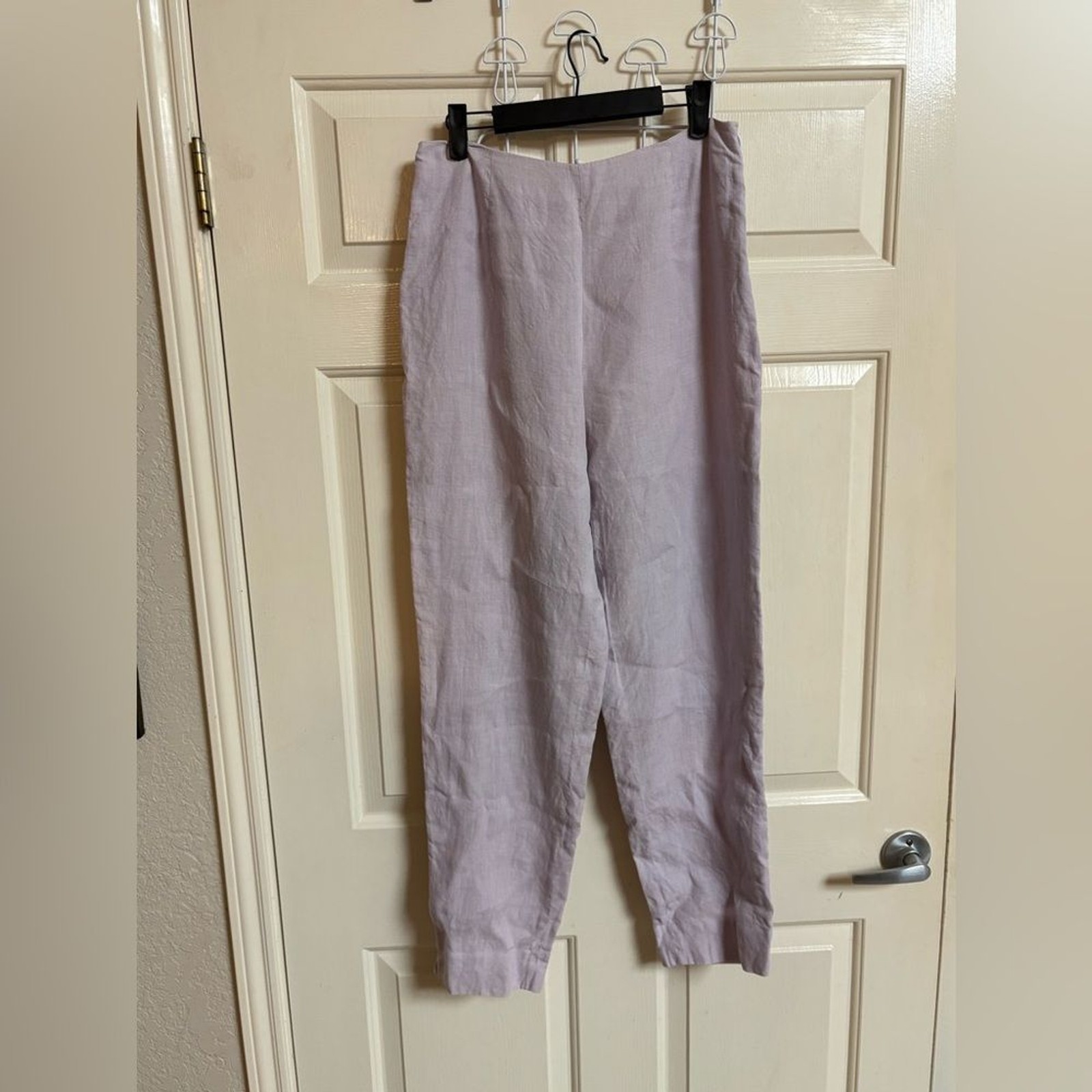 VTG 90s 100% linen Lavender Boho Lagenlook Cottagecore Magnolia Pearl Pants