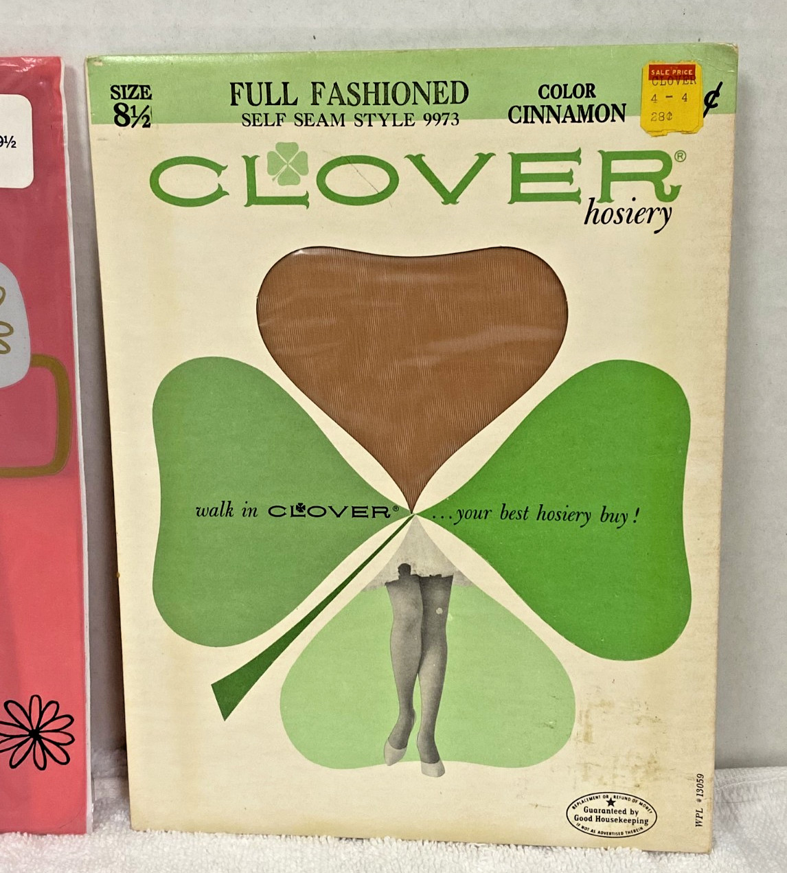 2 Vintage Hosiery Panty Hose Original Packs Clover Cinnamon Queens Seconds
