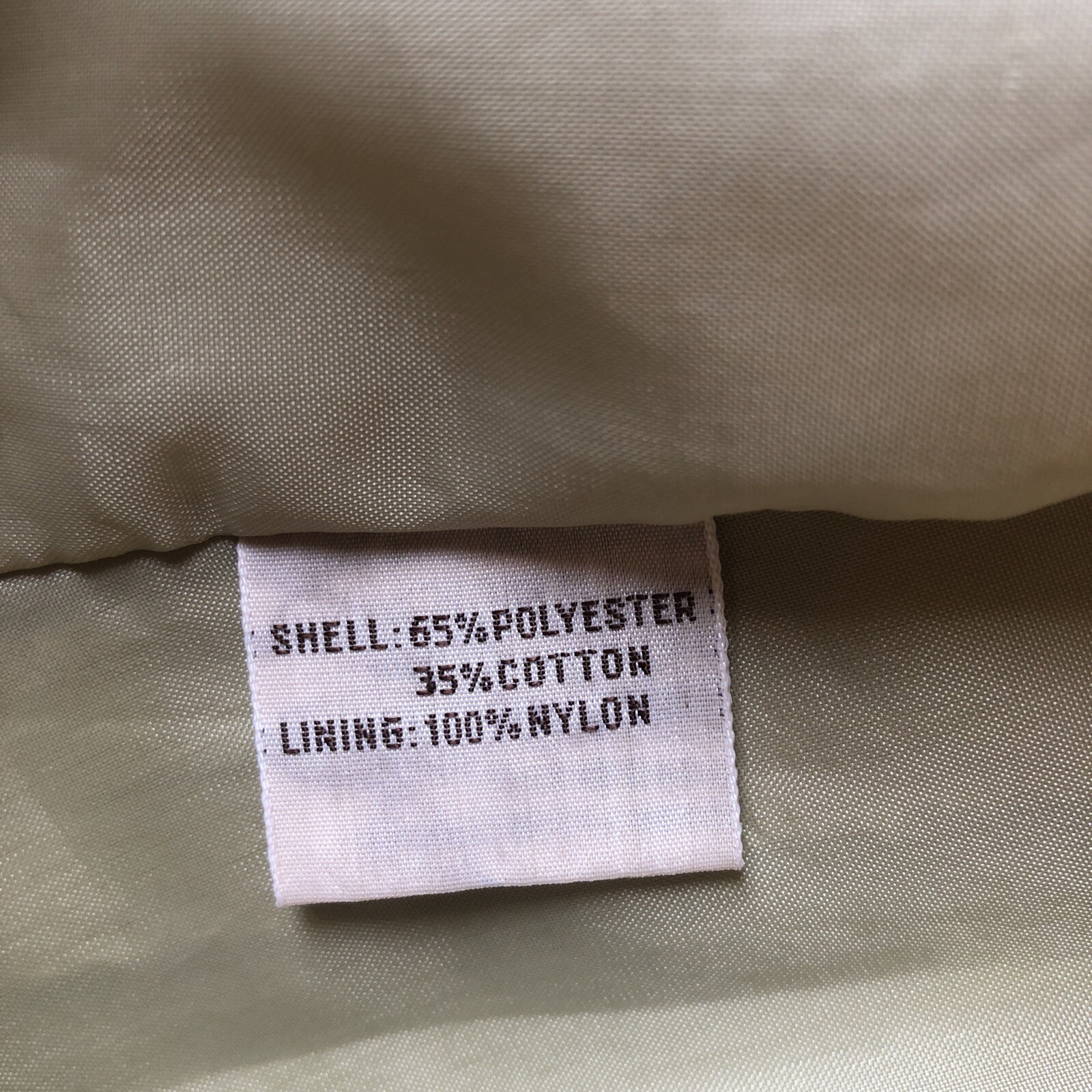 Vtg Sears Bazaar Jrs 9 Beige Khaki Trench Coat Pockets Belted Cinched Lined