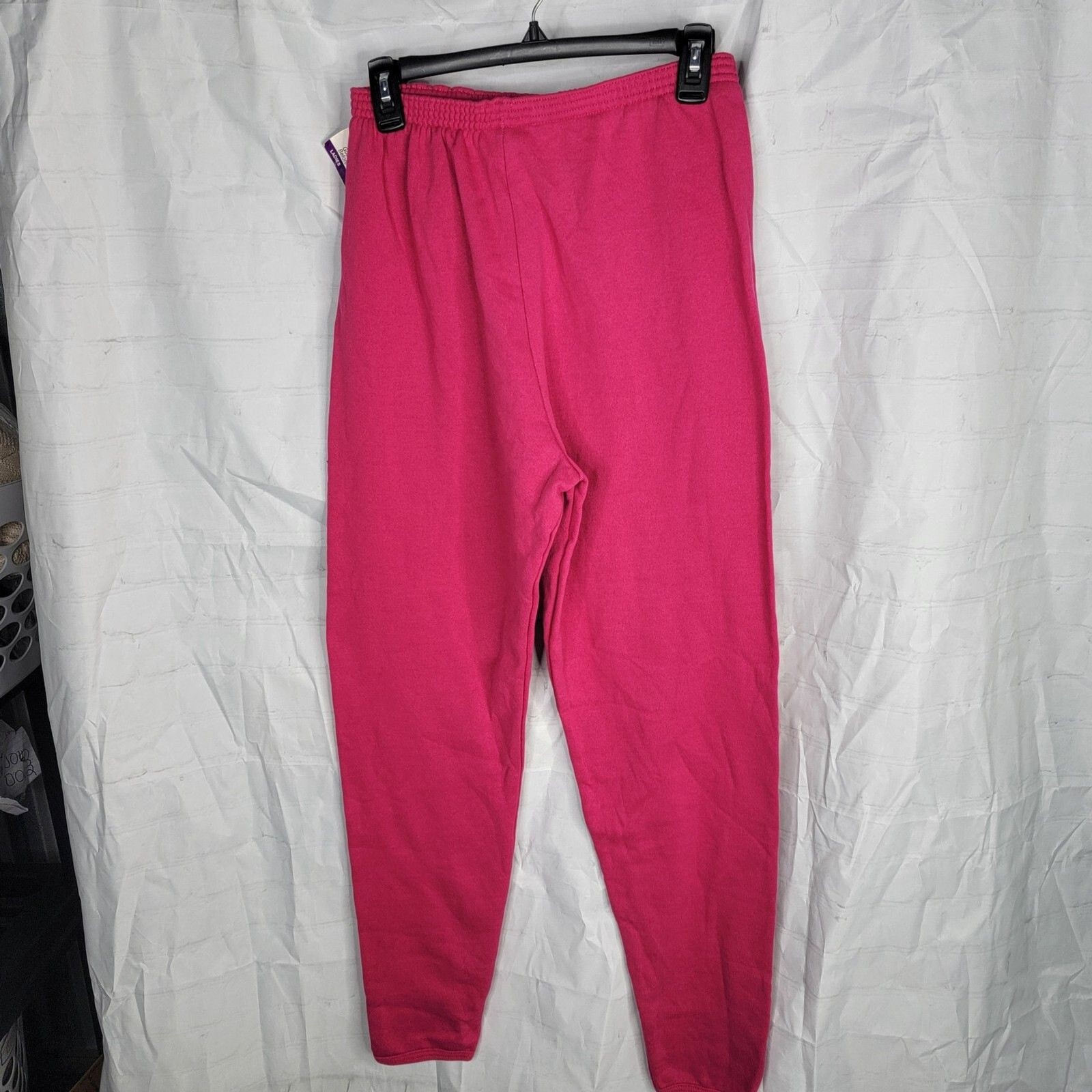 Vintage Sweat Pants Size S/M Lee Deadstock New with Tag 1980s Hot Pink Excellent