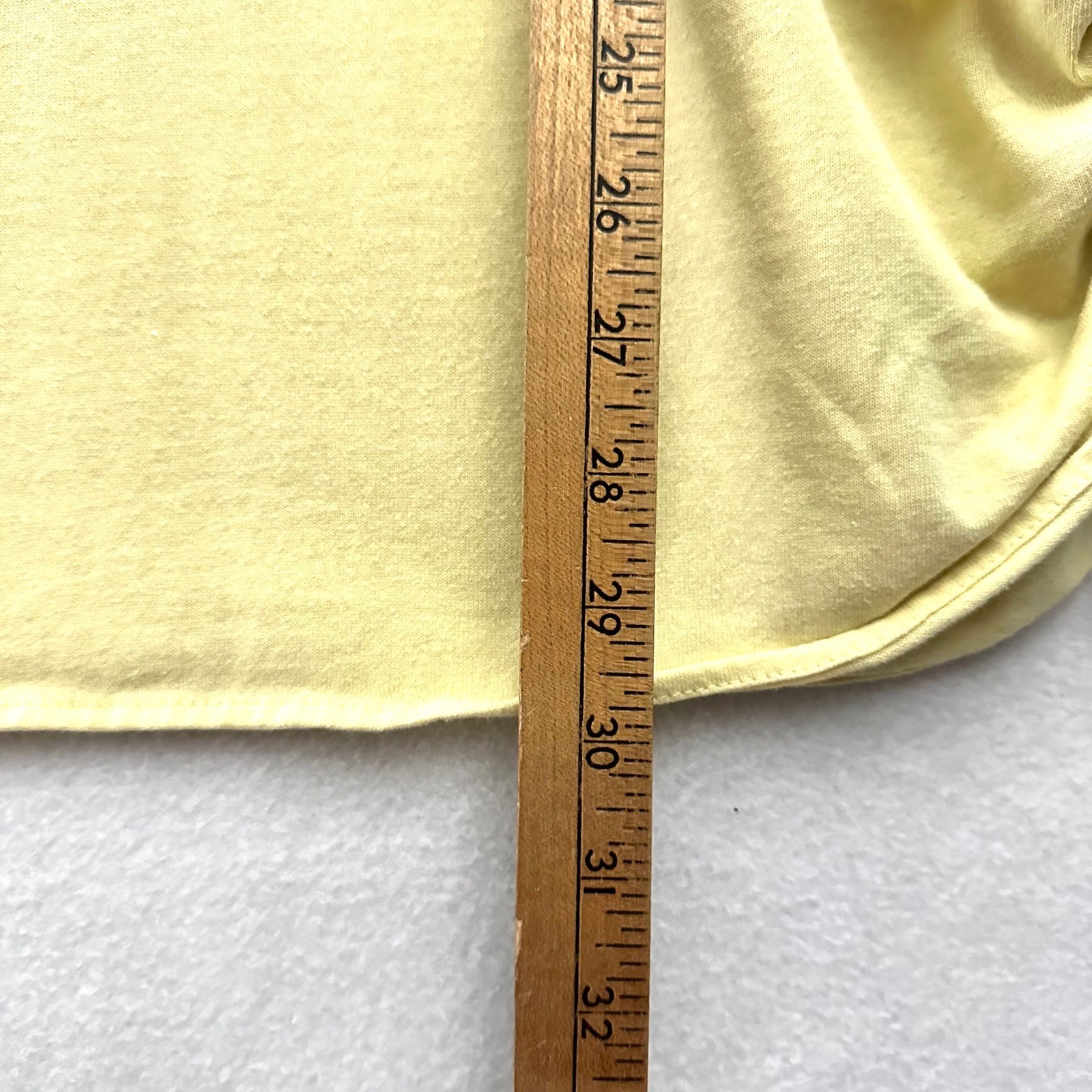 Juice Vintage Yellow Side Cinch Drawstring T-Shirt Tunic Medium Made in USA
