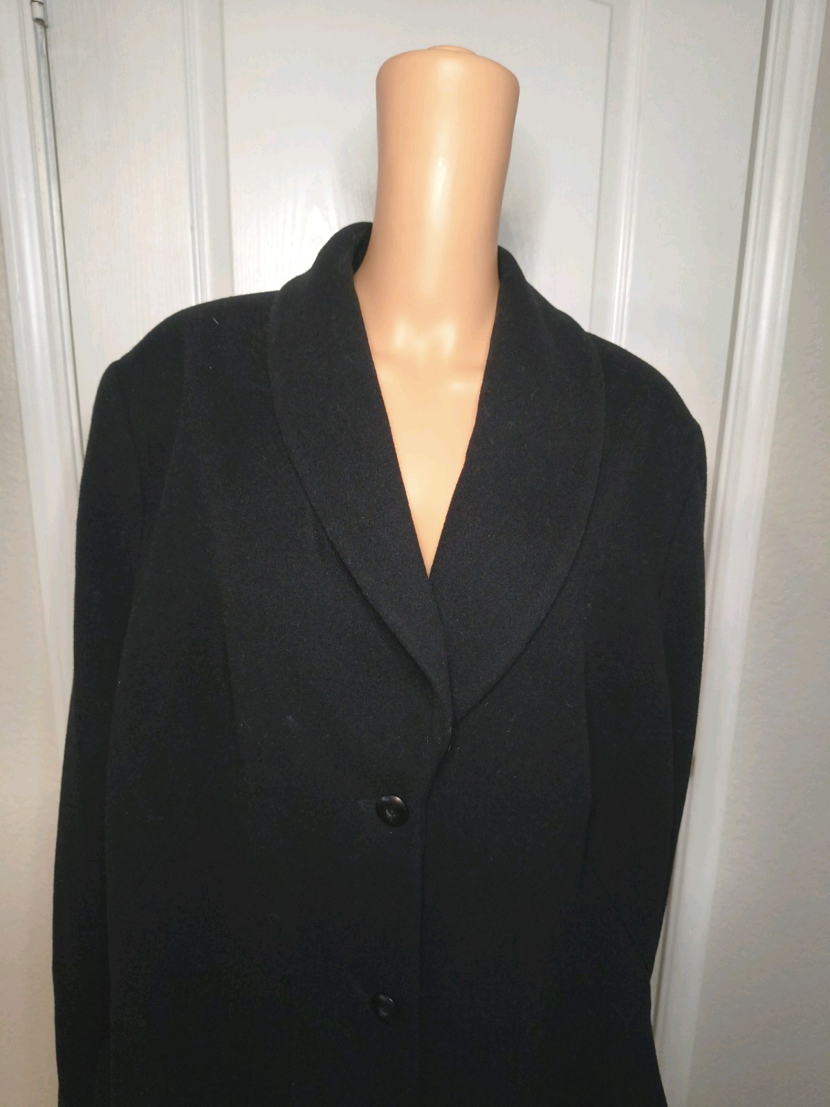 Vintage Wool Women’s XL Coat Long Black – Preston York Old Money Preppy Read-D22