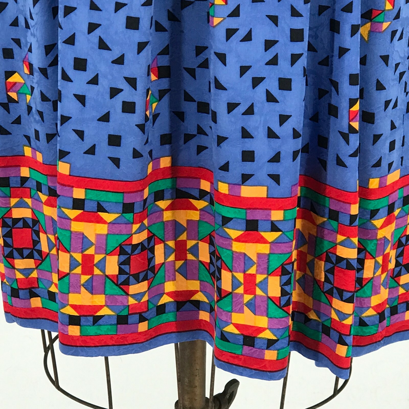 Vintage Anne Crimmins For Umi Collections Women’s Dress Silk Blue 8 Hong Kong