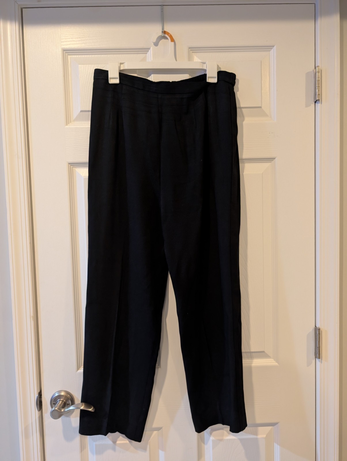 Vintage Lois Snyder Dani Max 2pc Pant Suit Leopard Collar Black Size 16 90s Set