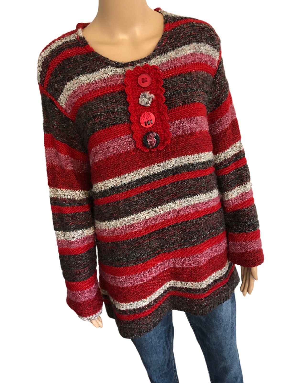 vtg 90s Mohair Alpaca Blend Pullover Sweater XL Plush PARKHURST