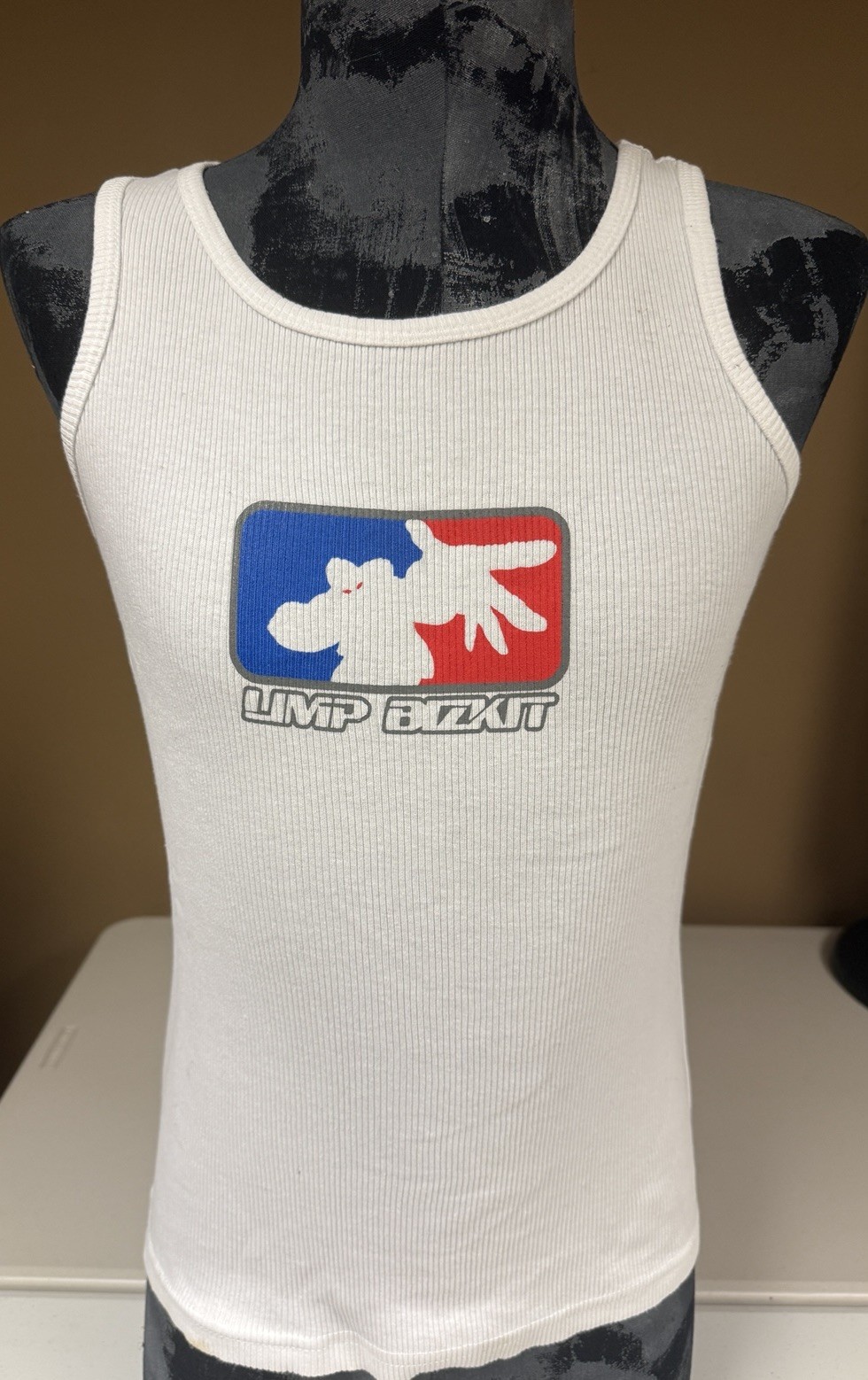 Vintage Limp Bizkit WOMENS Ribbed Tank Top Shirt 1999 Nu Metal Significant Other