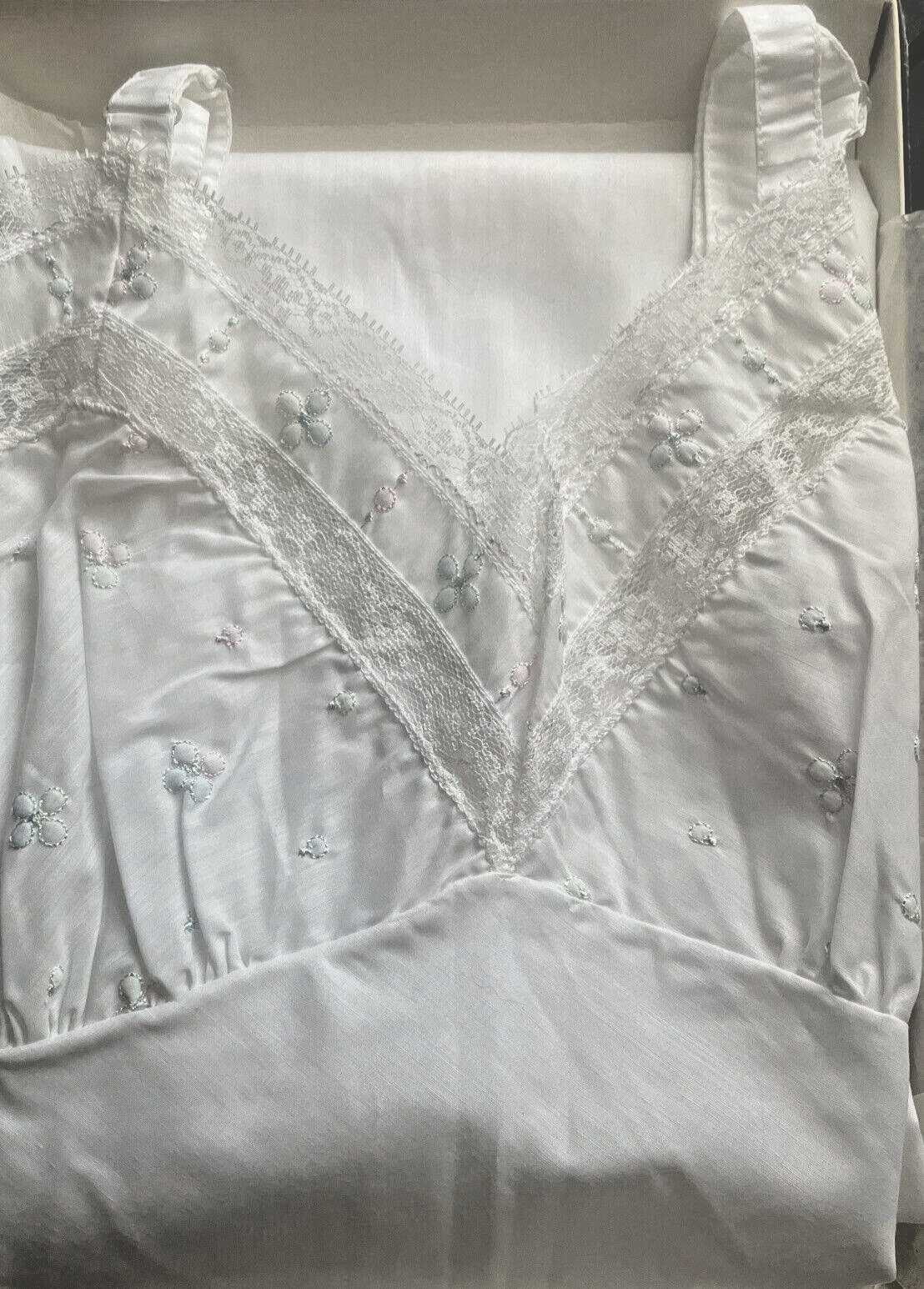 Vintage Charmode Sears Roebuck Embroidered Slip Size 36 w/Original Box