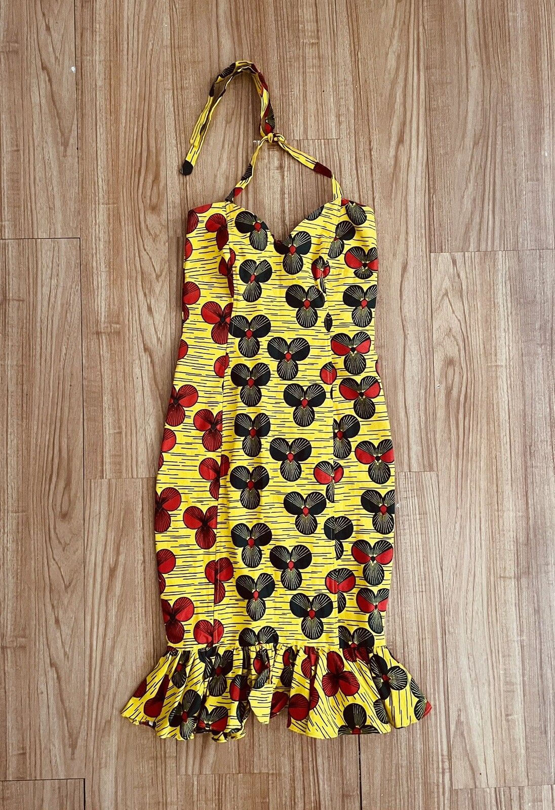 Vintage Handmade Mermaid Sundress Sweetheart Neck Strapless XXS