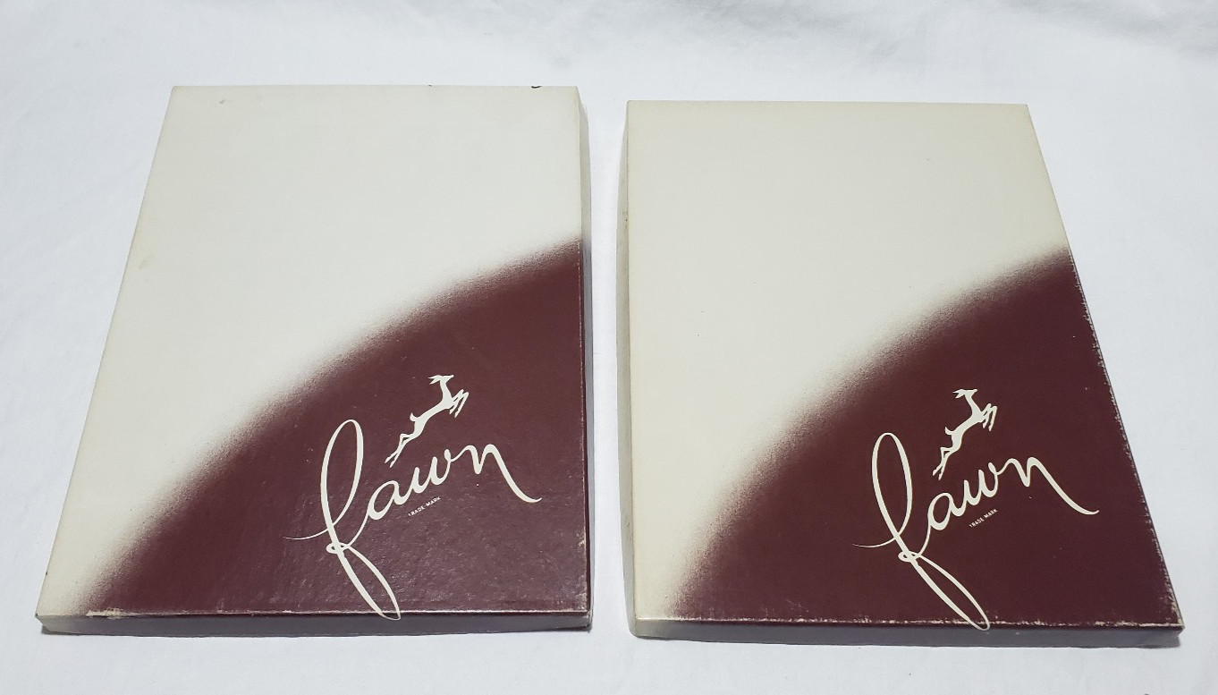 6 Pair NEW Vintage FAWN 100% Nylon Seamless Stockings 15 Denier Size 10 Cinder