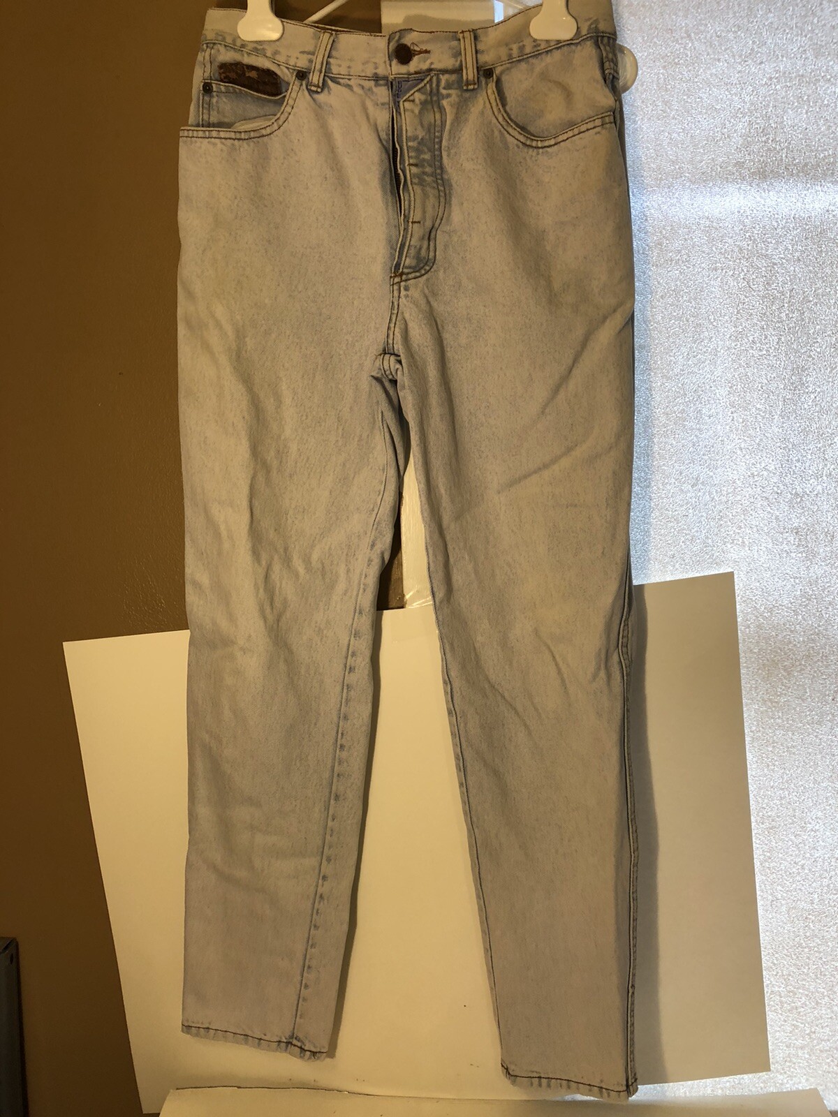 Vintage USA Bugle Boy Basic Jeans High Waisted 32M Unisex? Grunge Stains 29”?