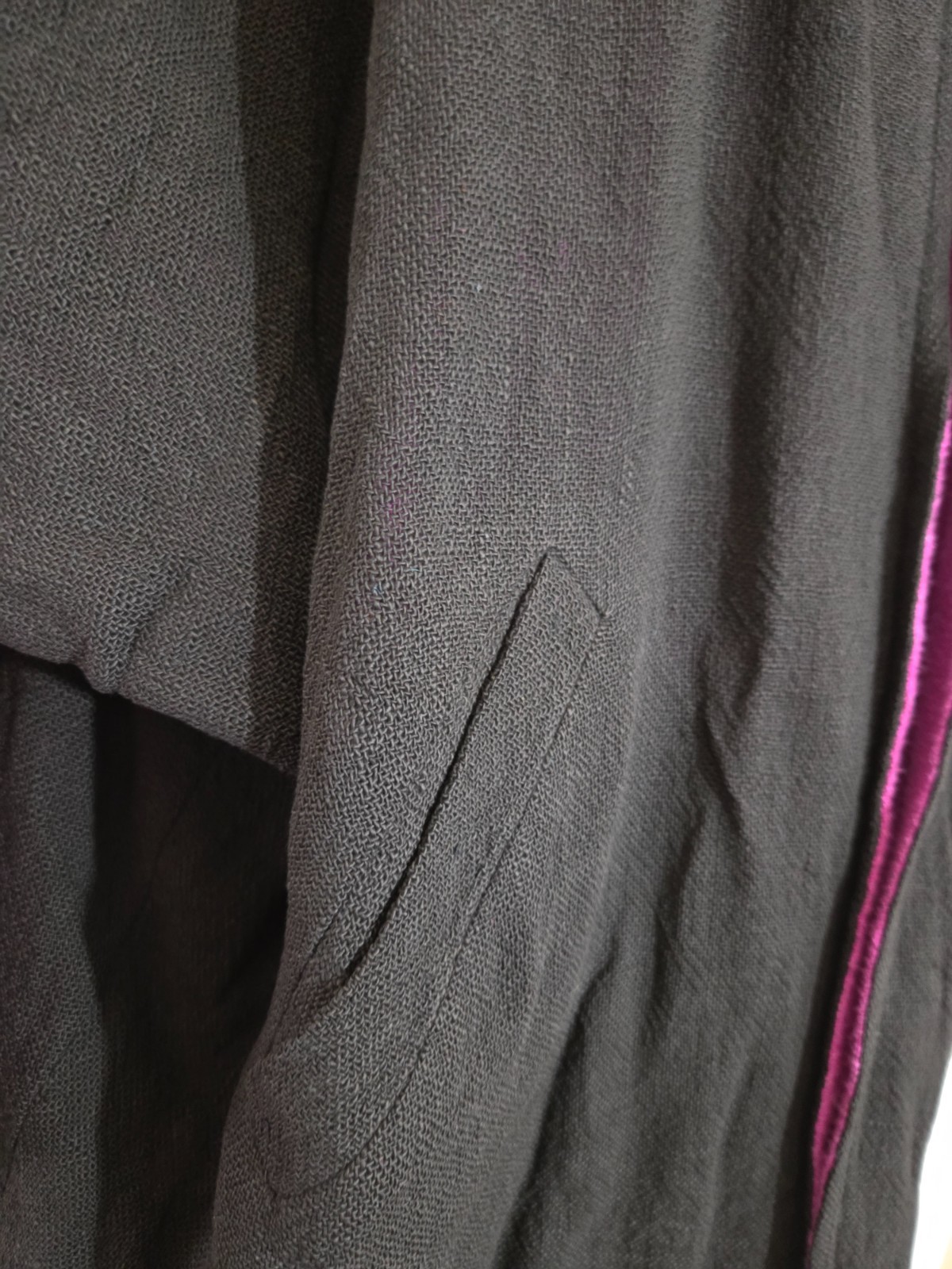 VINTAGE 100% Cotton SANGAM IMPORTS Reversible JACKET, XL, Pink & Black