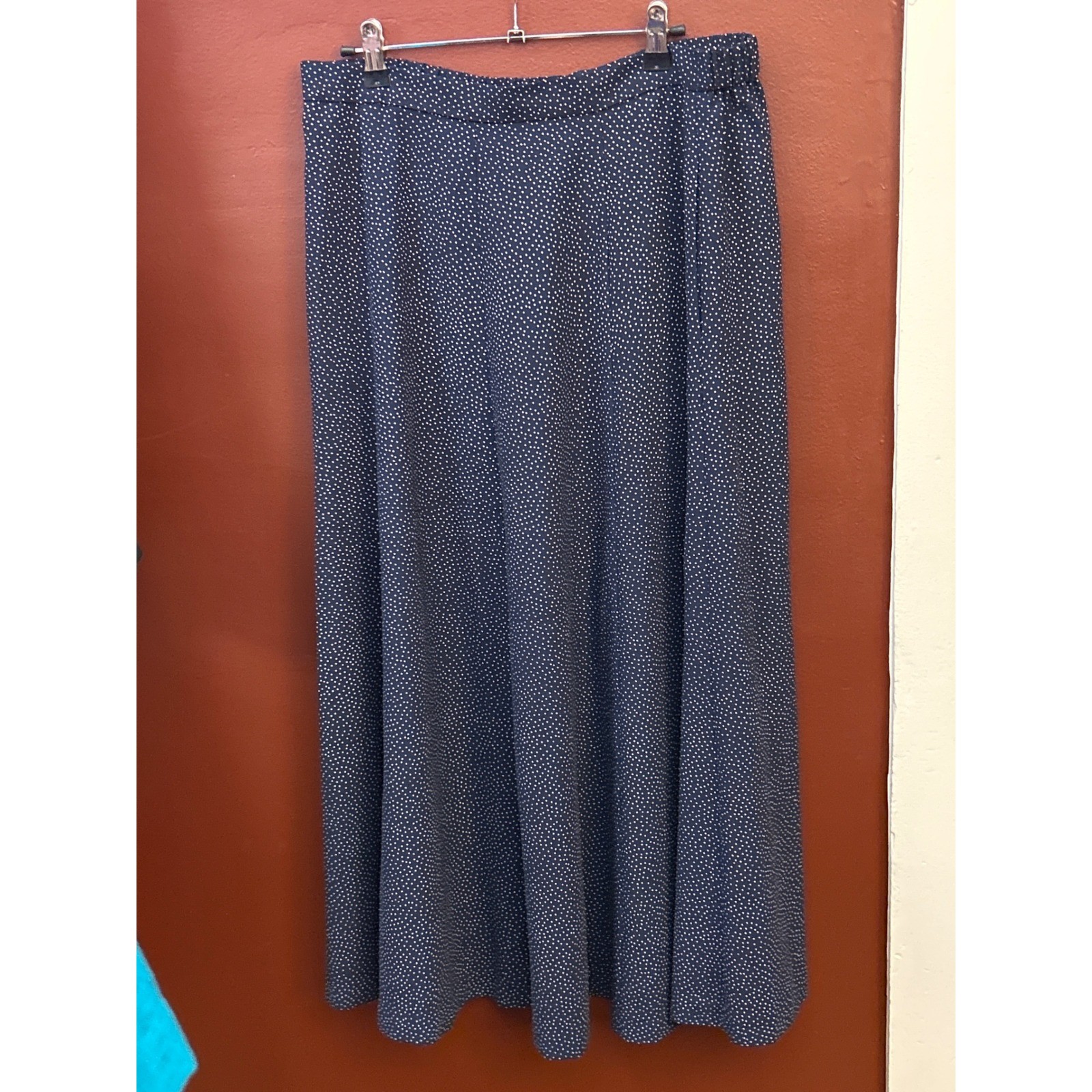 Vintage Koret Polka Dot Maxi Skirt Dark Academia Retro Modest Office Timeless