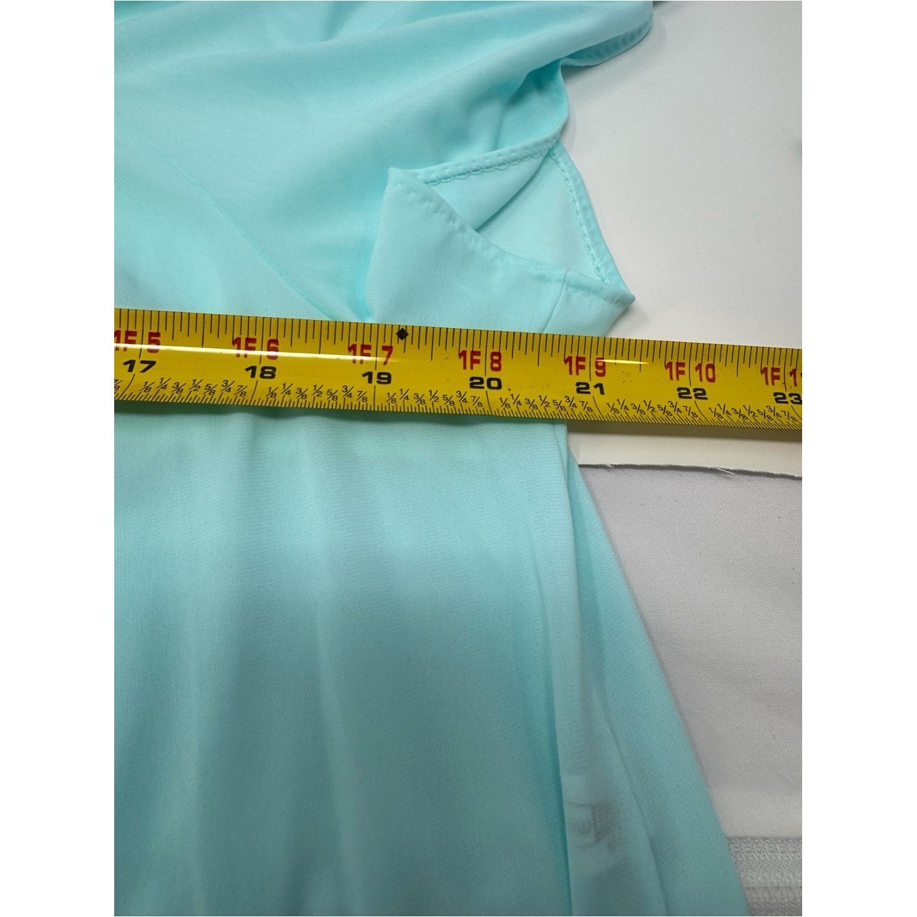 Vintage NWT Shadowline Petal Flutter Sleeve Long Nightgown – SeaFoam 33280 Med