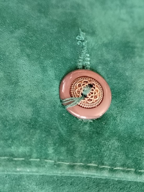 Vintage Women’s Emerald Green Suede Blazer Jacket SEPARATE SCENE