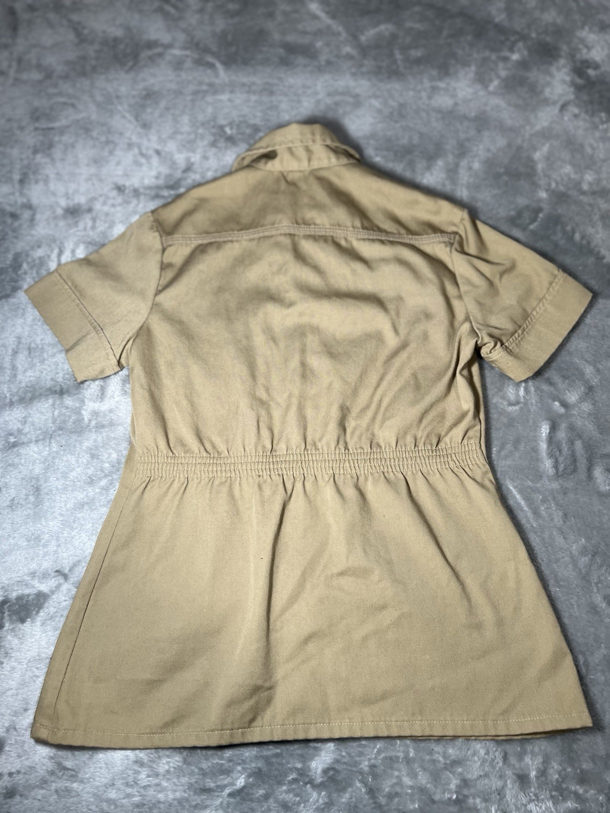 Maverick Shirt Women Size Medium Top Khaki Heavyweight Safari Cargo